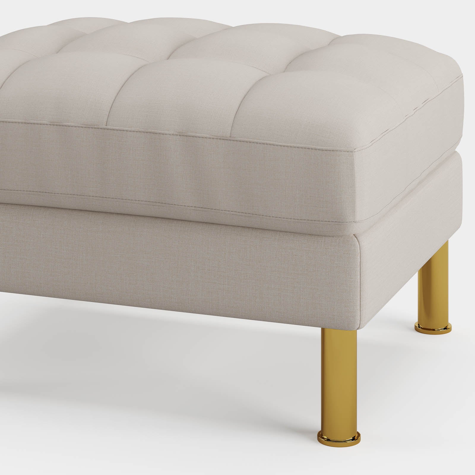 Palo Sofa Ottoman T  | 2.5 feet | Tufted - Image 42