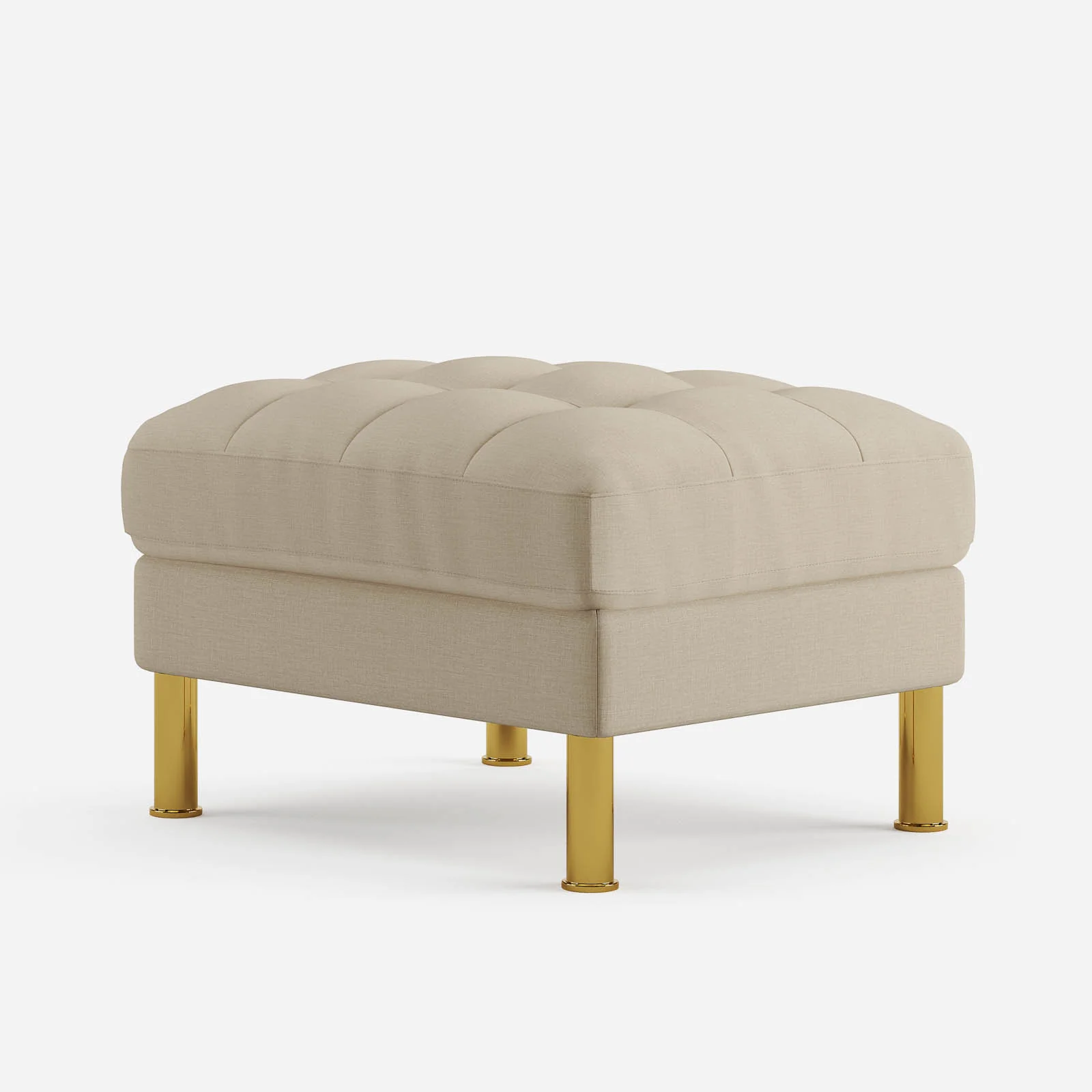 Palo Sofa Ottoman T  | 2.5 feet | Tufted - Image 54