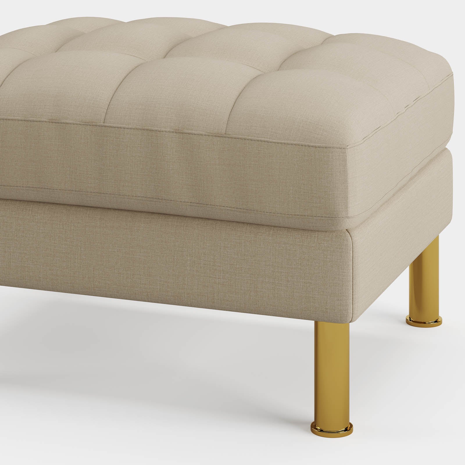 Palo Sofa Ottoman T  | 2.5 feet | Tufted - Image 56