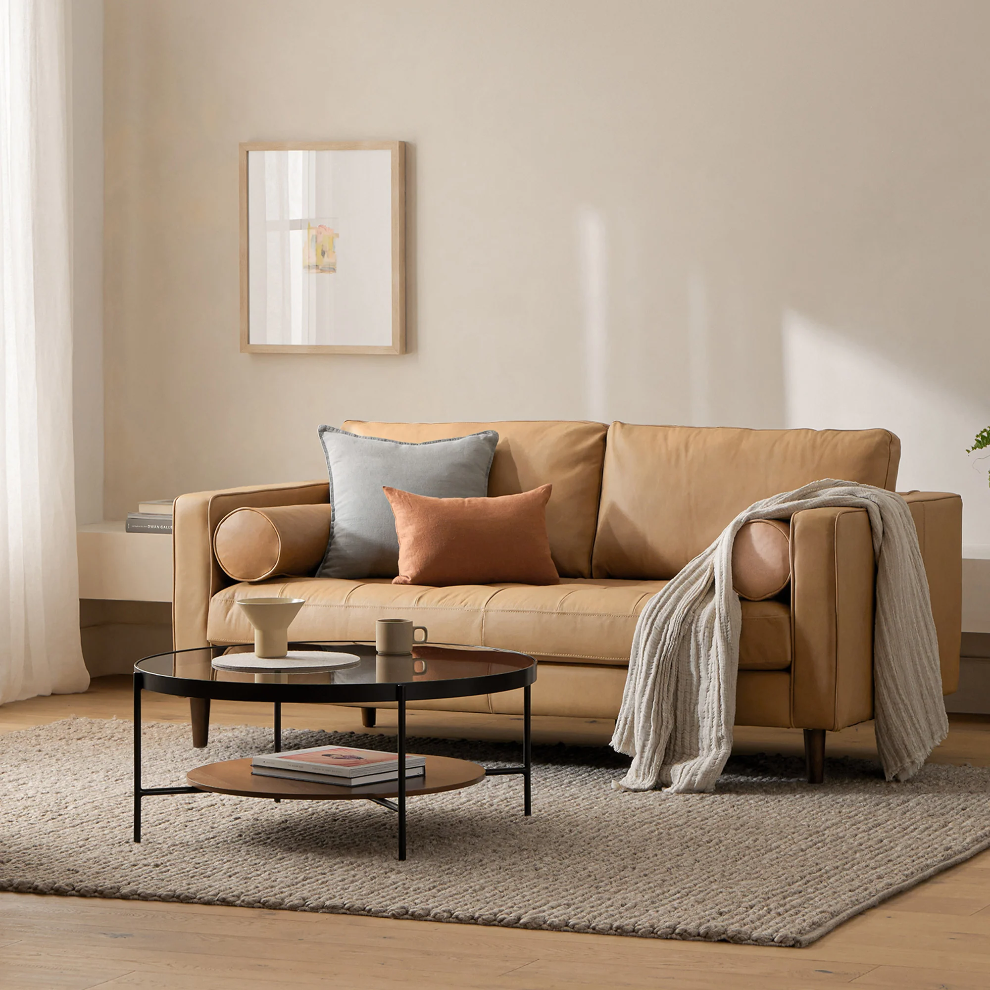 Palo Sofa | 2.5 Seater Italian Leather Sofa (6 feet) - Image 29
