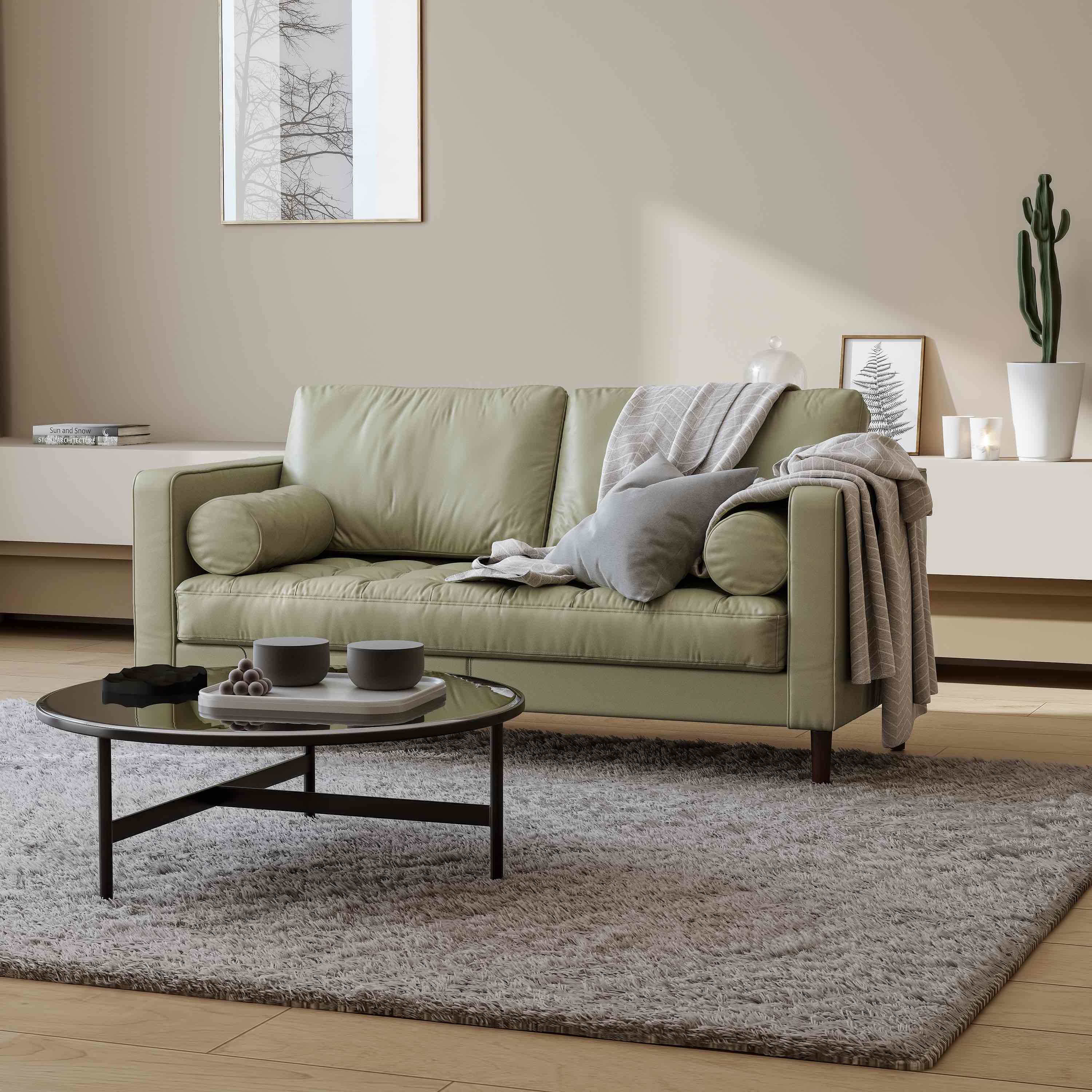 Palo Sofa | 2.5 Seater Italian Leather Sofa (6 feet) - Image 4