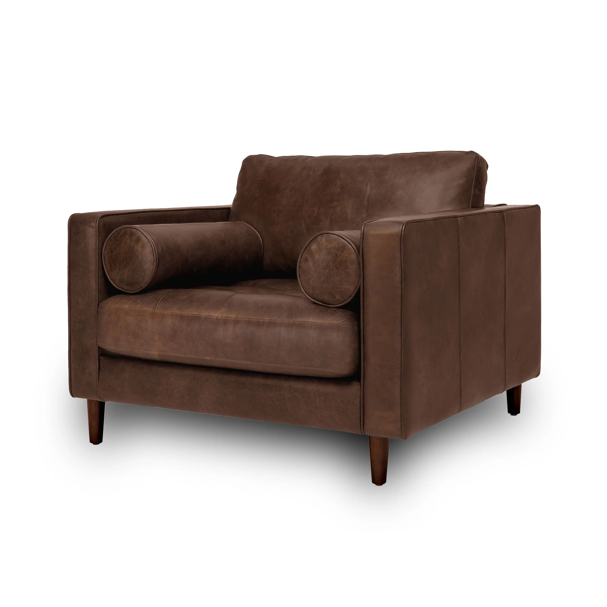 Palo Sofa | 1 Seater Italian Leather Sofa (3.5 feet) - Image 20