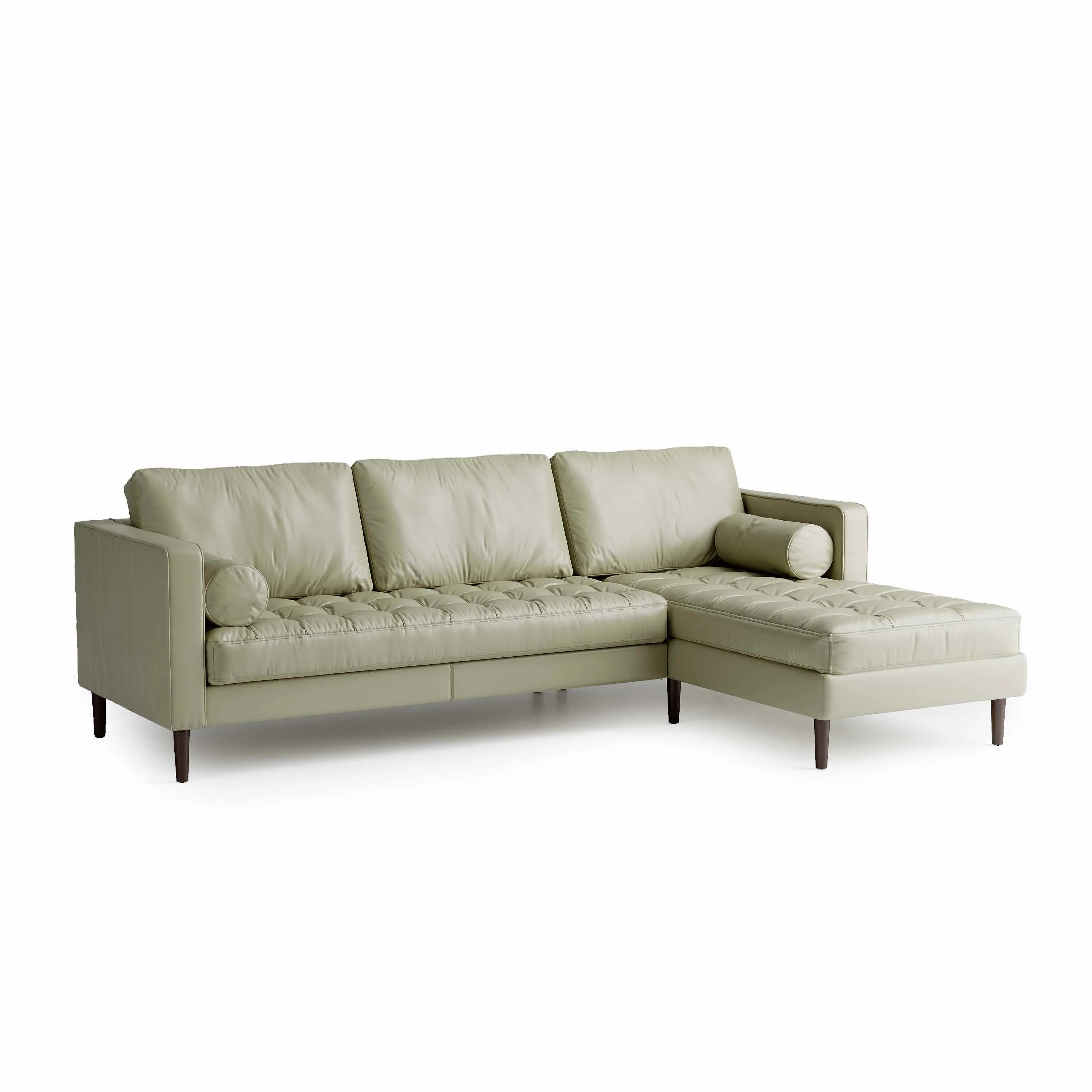 Palo Sofa | L-Shaped Sectional with Chaise (8.25 feet) | Italian Leather Sofa - Image 10