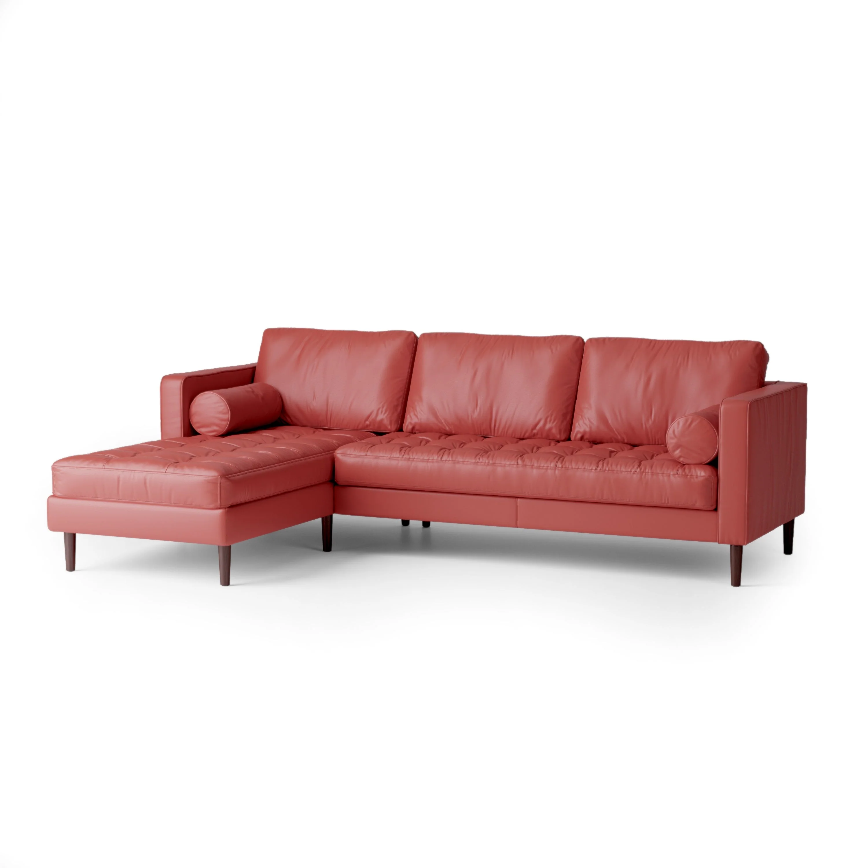 Palo Sofa | L-Shaped Sectional with Chaise (8.25 feet) | Italian Leather Sofa - Image 14