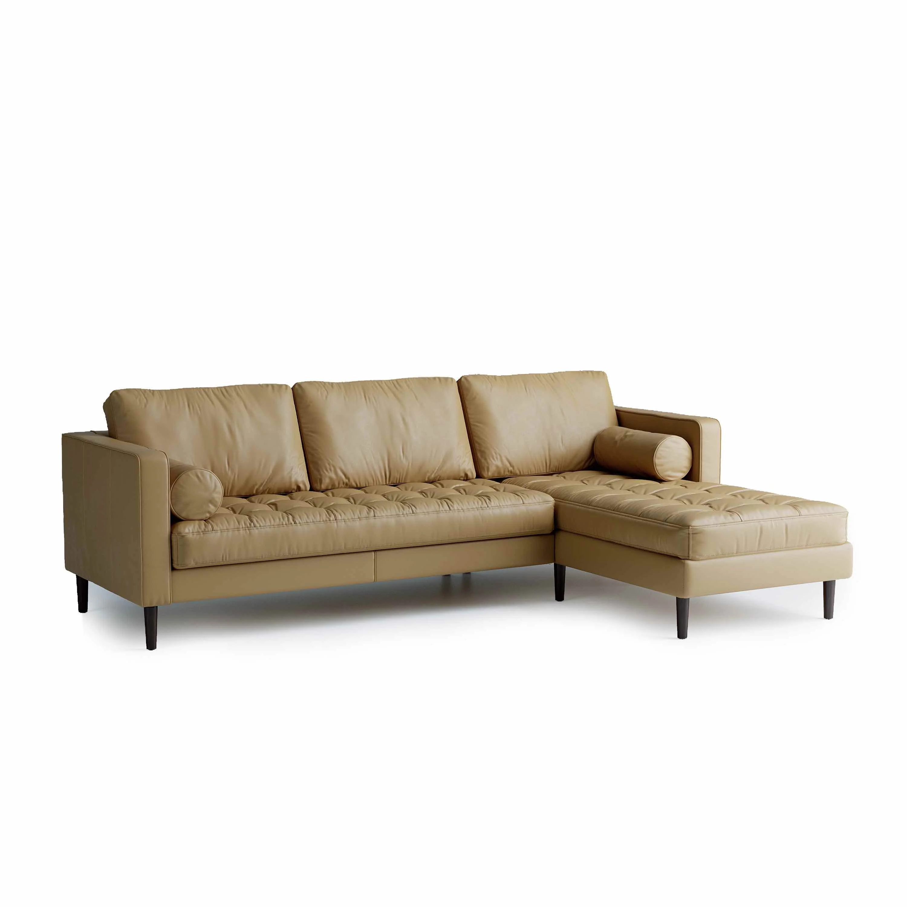 Palo Sofa | L-Shaped Sectional with Chaise (8.25 feet) | Italian Leather Sofa - Image 16