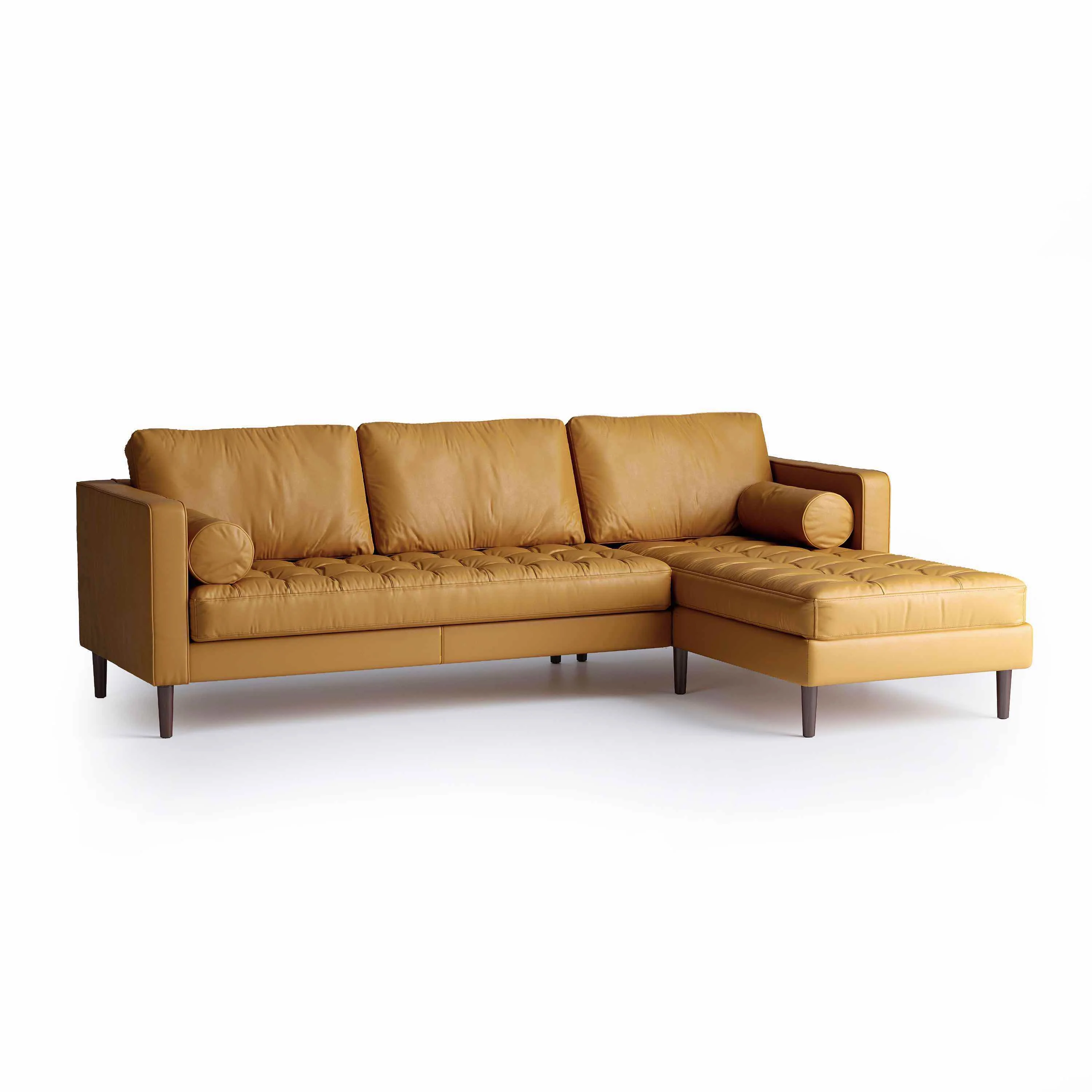 Palo Sofa | L-Shaped Sectional with Chaise (8.25 feet) | Italian Leather Sofa - Image 22