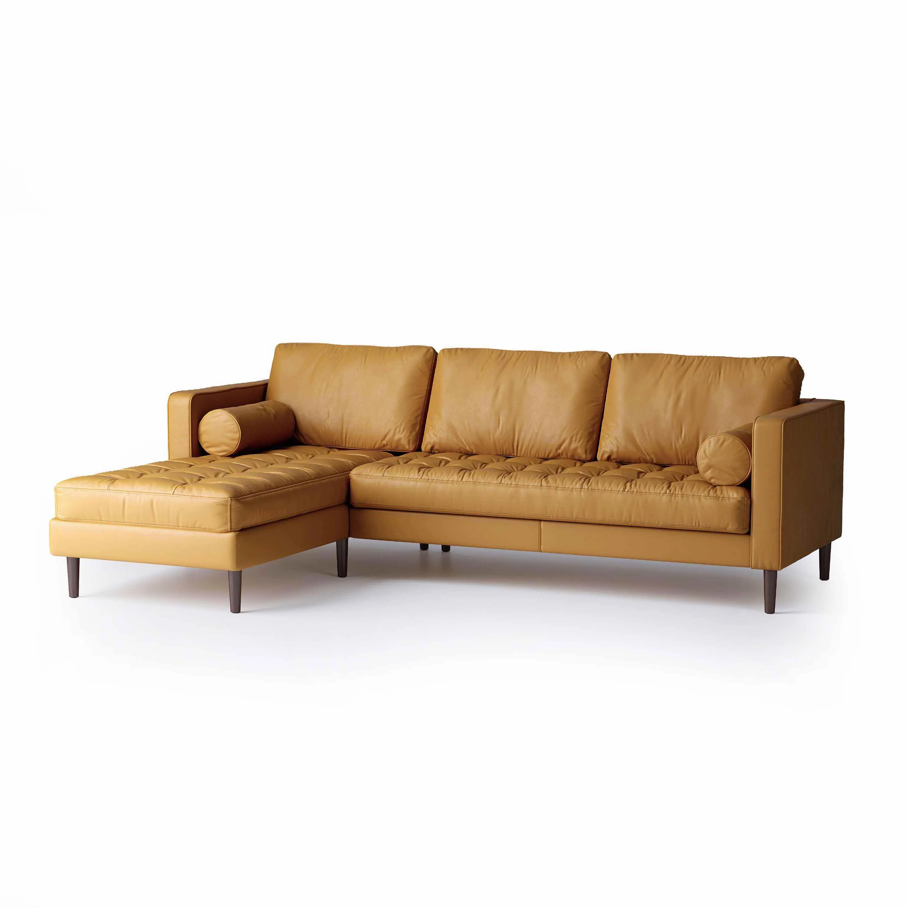 Palo Sofa | L-Shaped Sectional with Chaise (8.25 feet) | Italian Leather Sofa - Image 23
