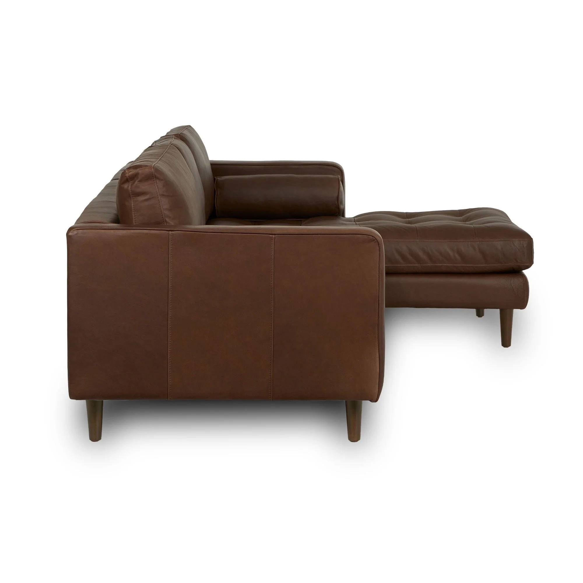 Palo Sofa | L-Shaped Sectional with Chaise (8.25 feet) | Italian Leather Sofa - Image 27