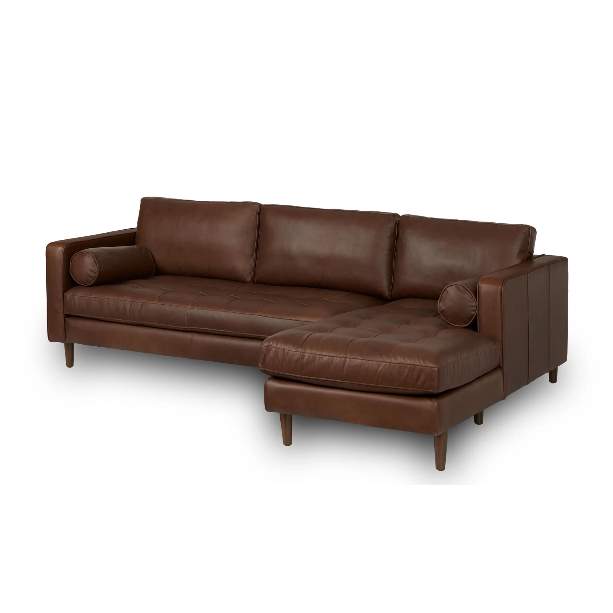Palo Sofa | L-Shaped Sectional with Chaise (8.25 feet) | Italian Leather Sofa - Image 29