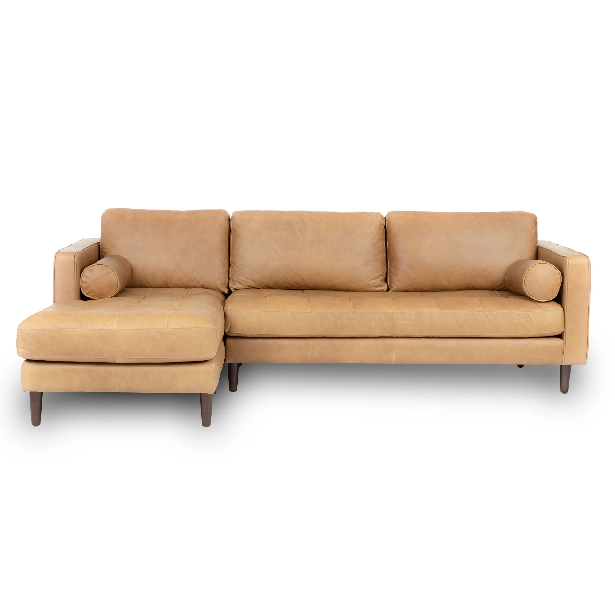 Palo Sofa | L-Shaped Sectional with Chaise (8.25 feet) | Italian Leather Sofa - Image 36