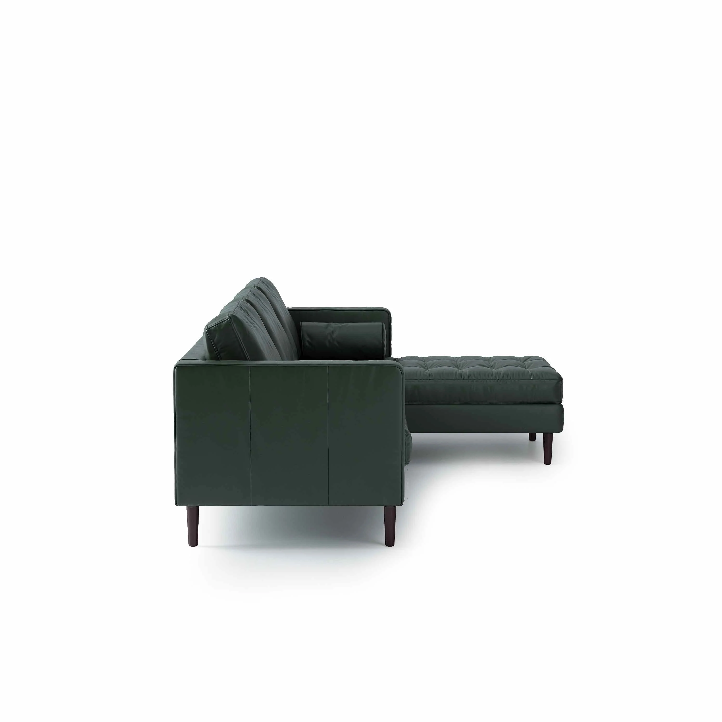 Palo Sofa | L-Shaped Sectional with Chaise (8.25 feet) | Italian Leather Sofa - Image 4