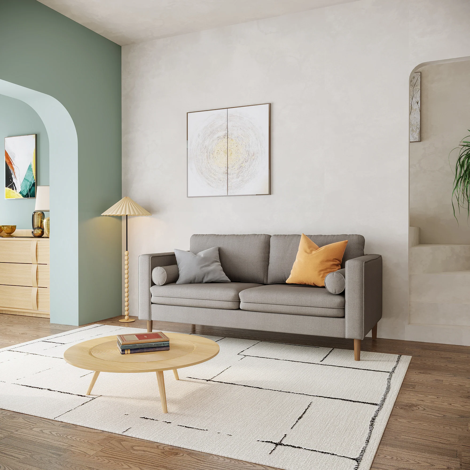 Palo Sofa (Split Seats)| 2.5 Seater (6 feet) | Removable Covers - Image 3
