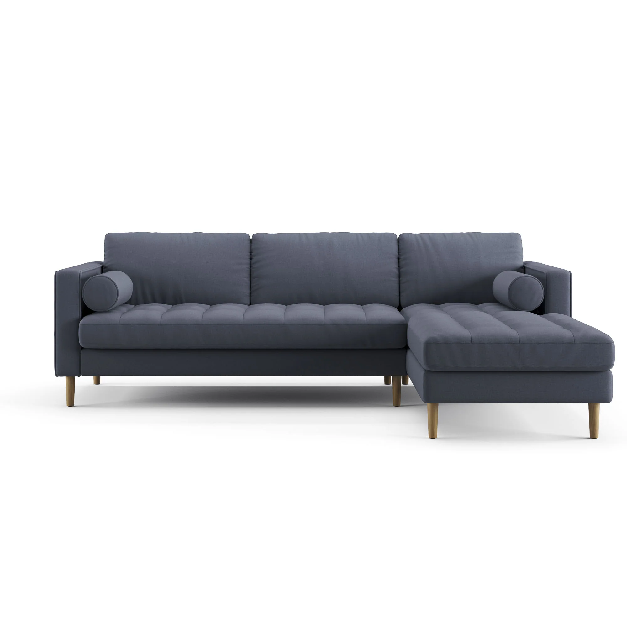 Palo Sofa T | L-Shaped Sectional with Chaise (8.25 feet length) | Tufted - Image 25