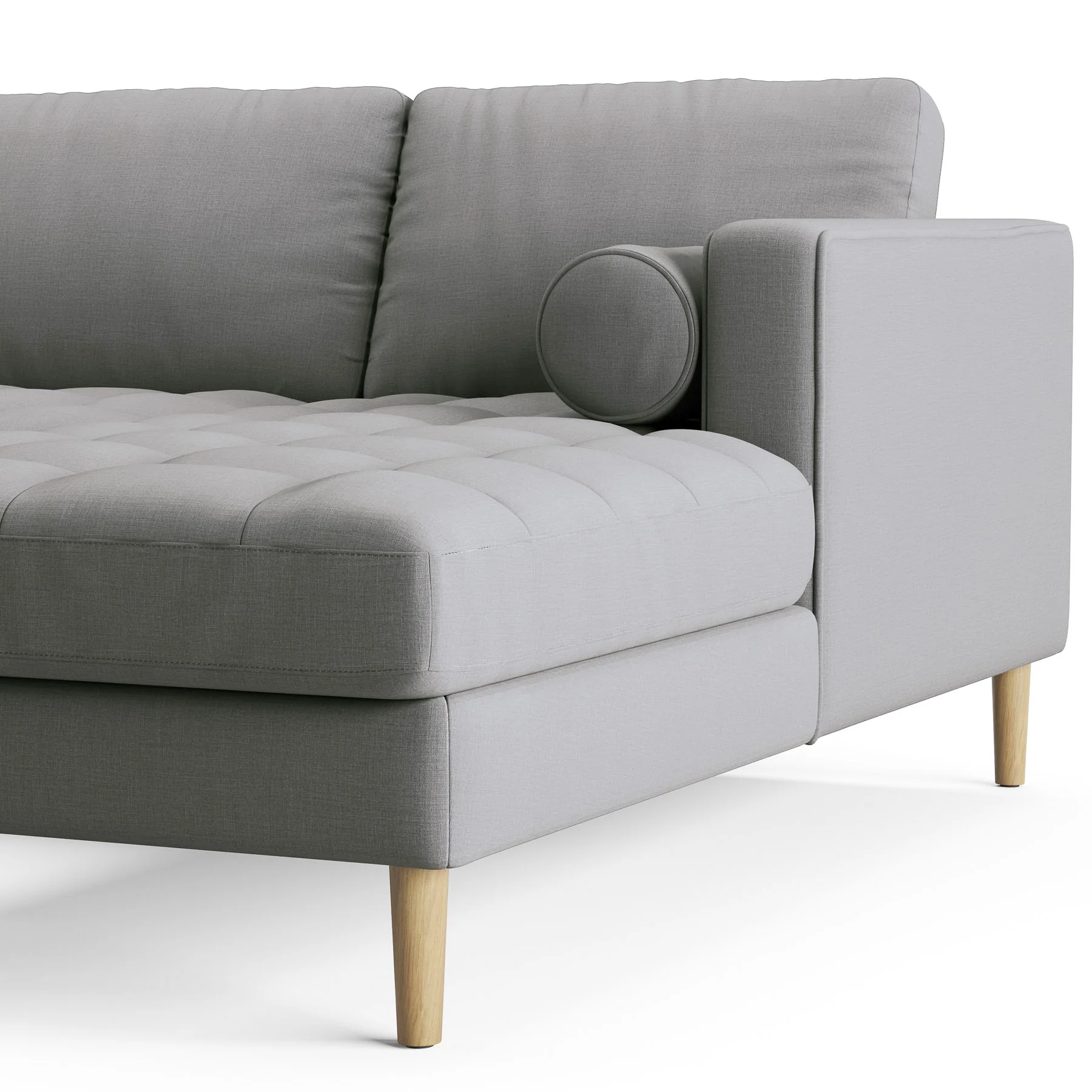 Palo Sofa T | L-Shaped Sectional with Chaise (8.25 feet length) | Tufted - Image 32