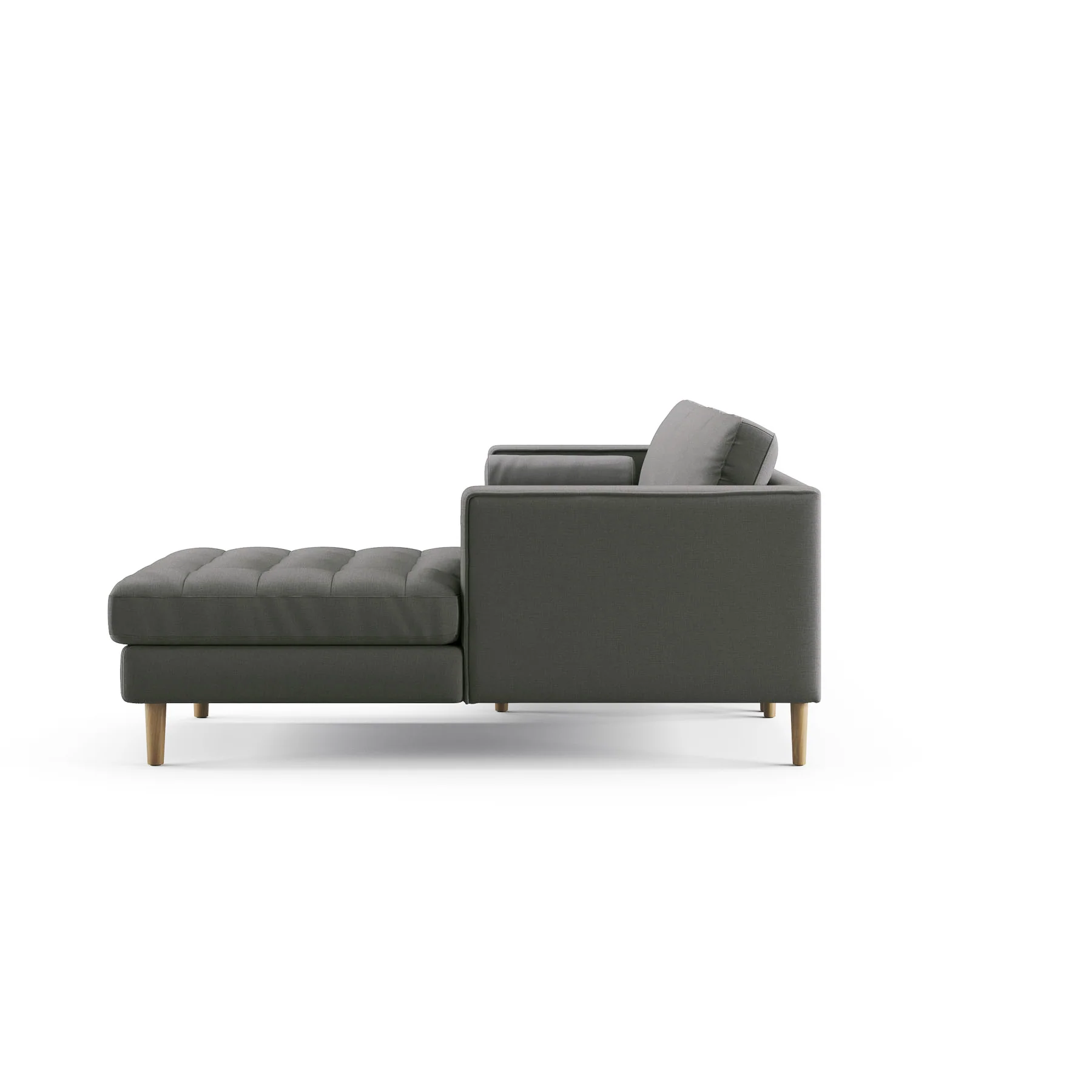 Palo Sofa T | L-Shaped Sectional with Chaise (8.25 feet length) | Tufted - Image 33