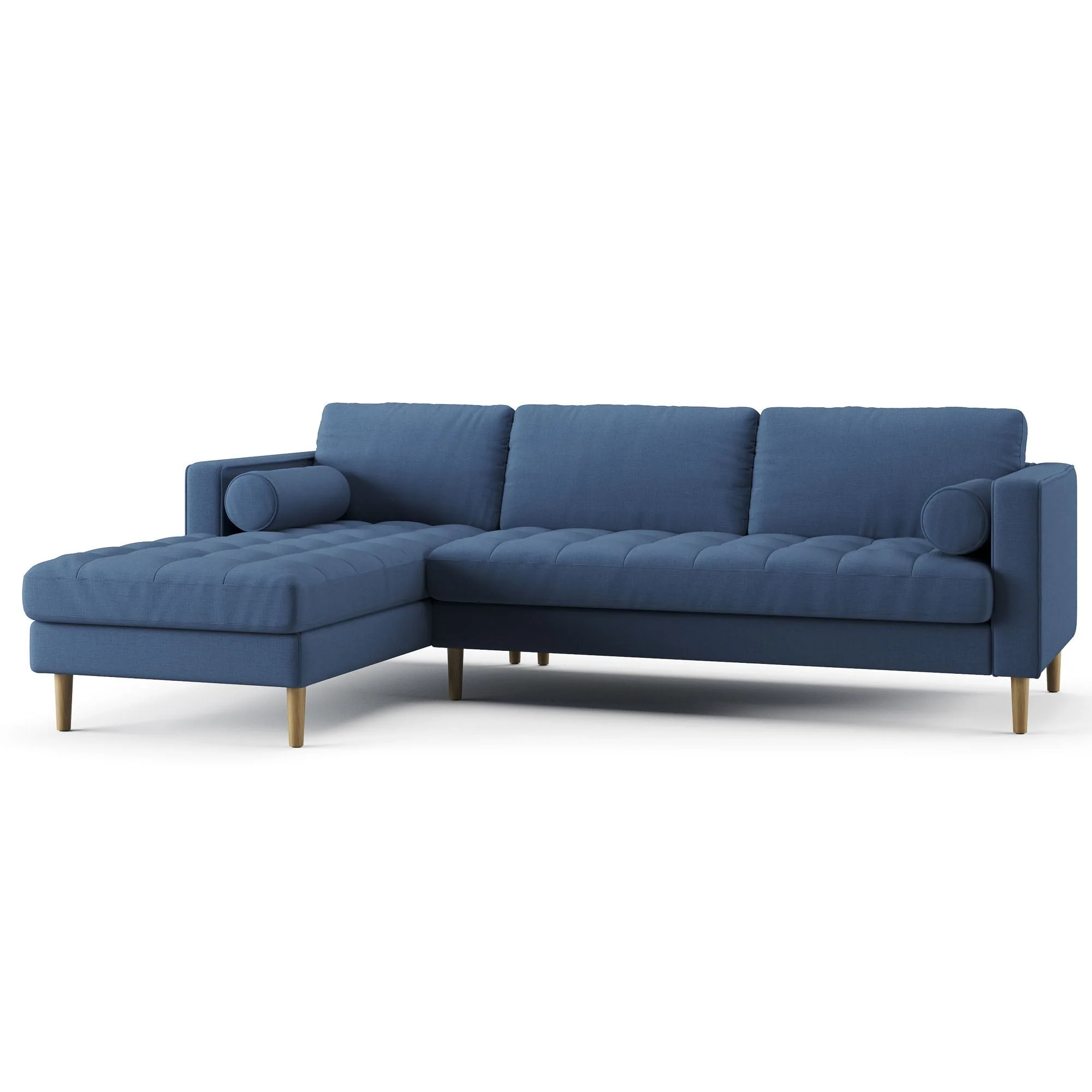 Palo Sofa T | L-Shaped Sectional with Chaise (8.25 feet length) | Tufted - Image 37