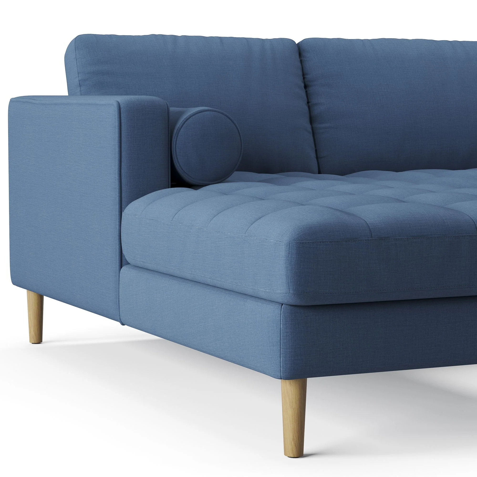 Palo Sofa T | L-Shaped Sectional with Chaise (8.25 feet length) | Tufted - Image 39