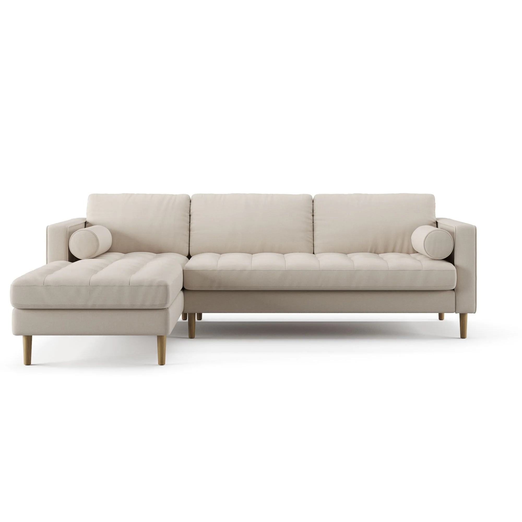 Palo Sofa T | L-Shaped Sectional with Chaise (8.25 feet length) | Tufted - Image 45