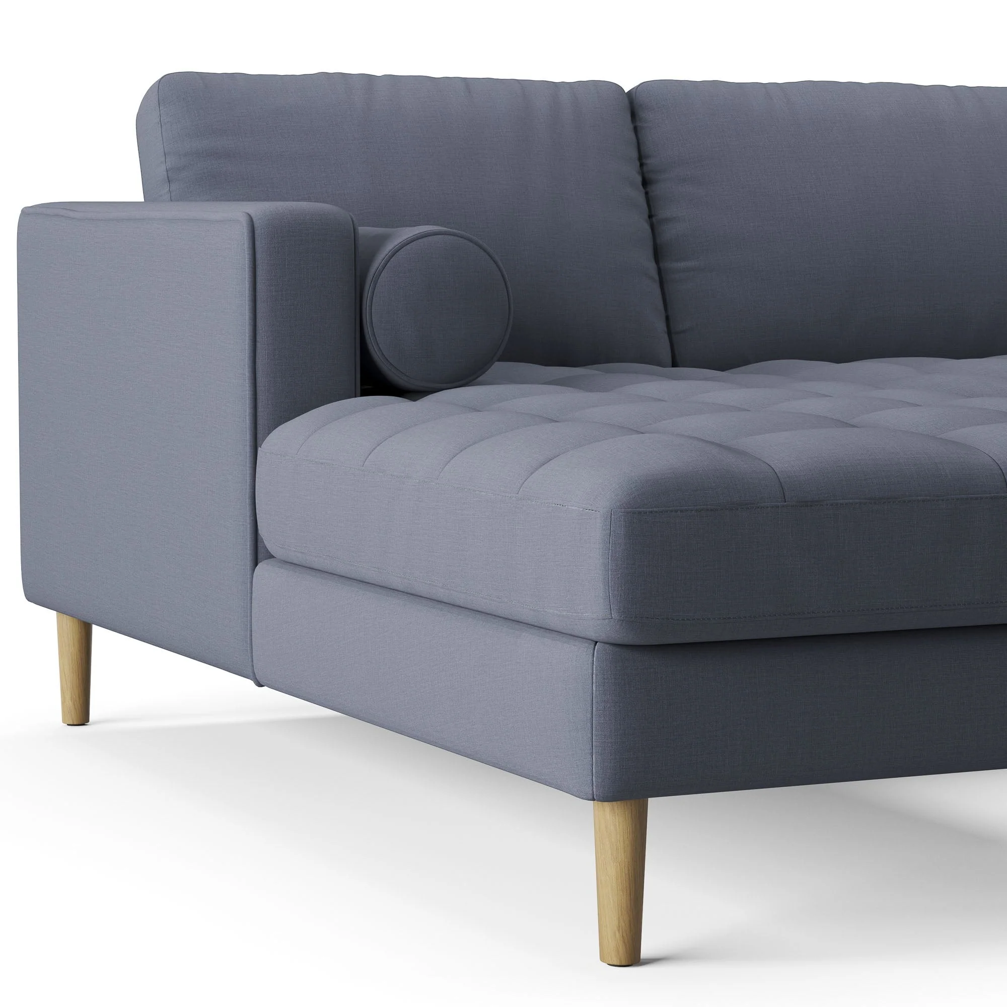 Palo Sofa T | L-Shaped Sectional with Chaise (8.25 feet length) | Tufted - Image 53