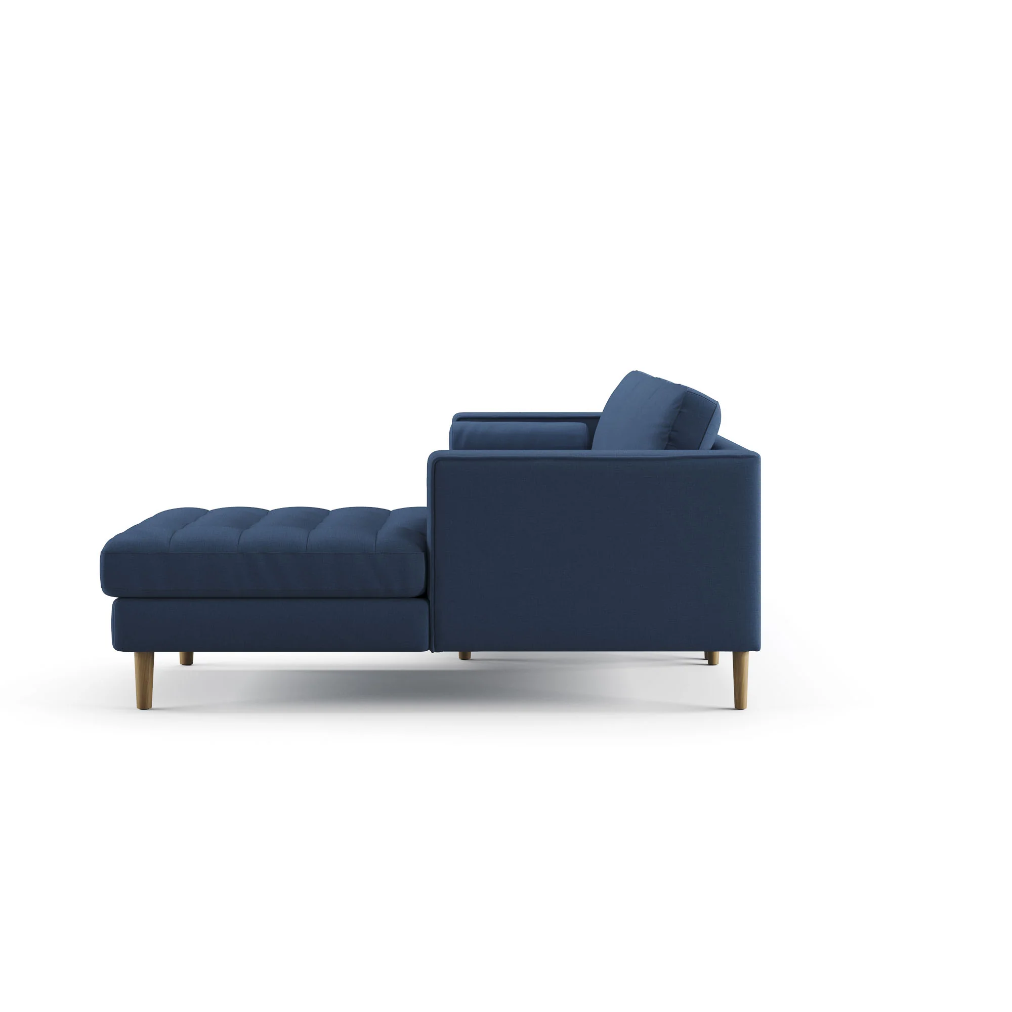 Palo Sofa T | L-Shaped Sectional with Chaise (8.25 feet length) | Tufted - Image 6