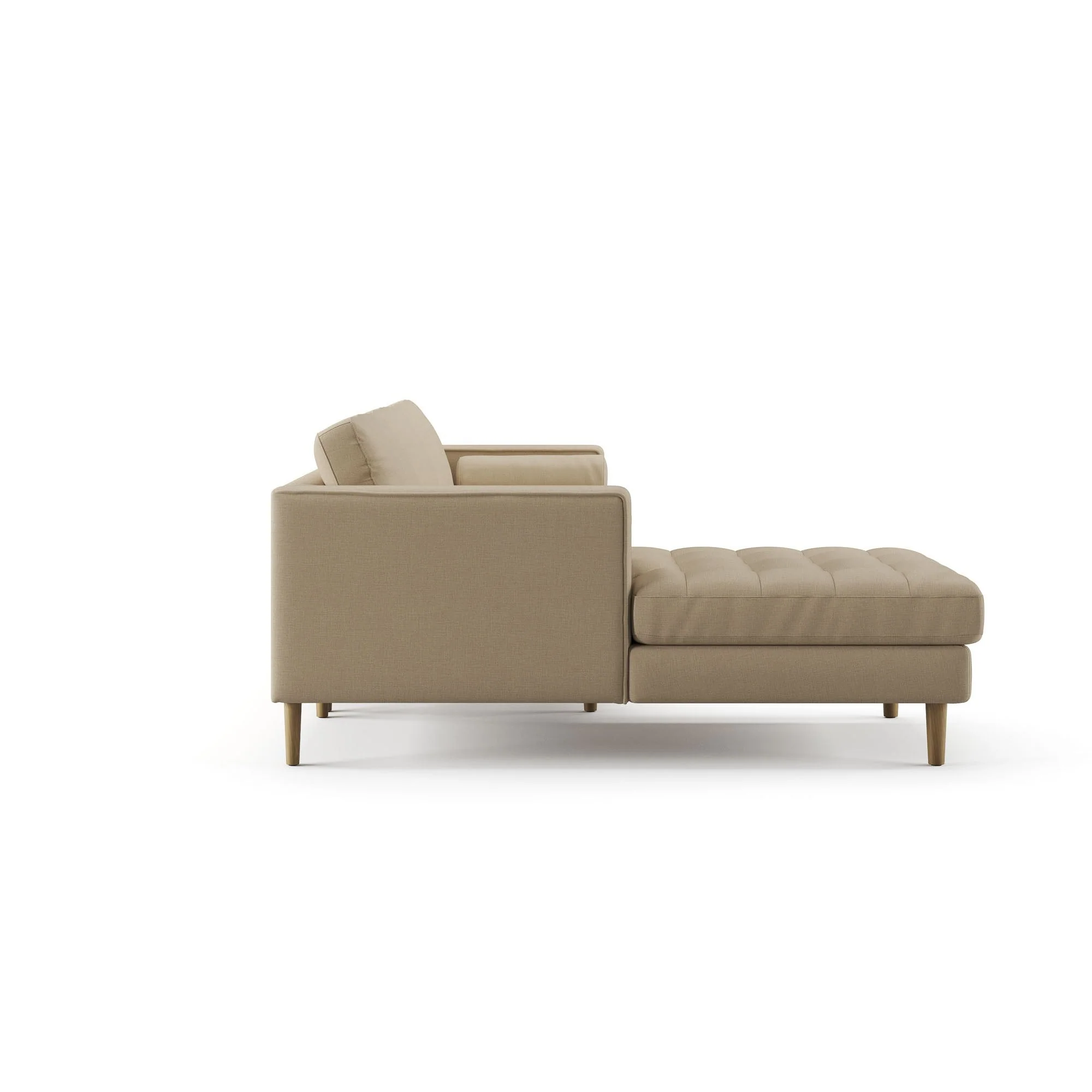 Palo Sofa T | L-Shaped Sectional with Chaise (8.25 feet length) | Tufted - Image 61