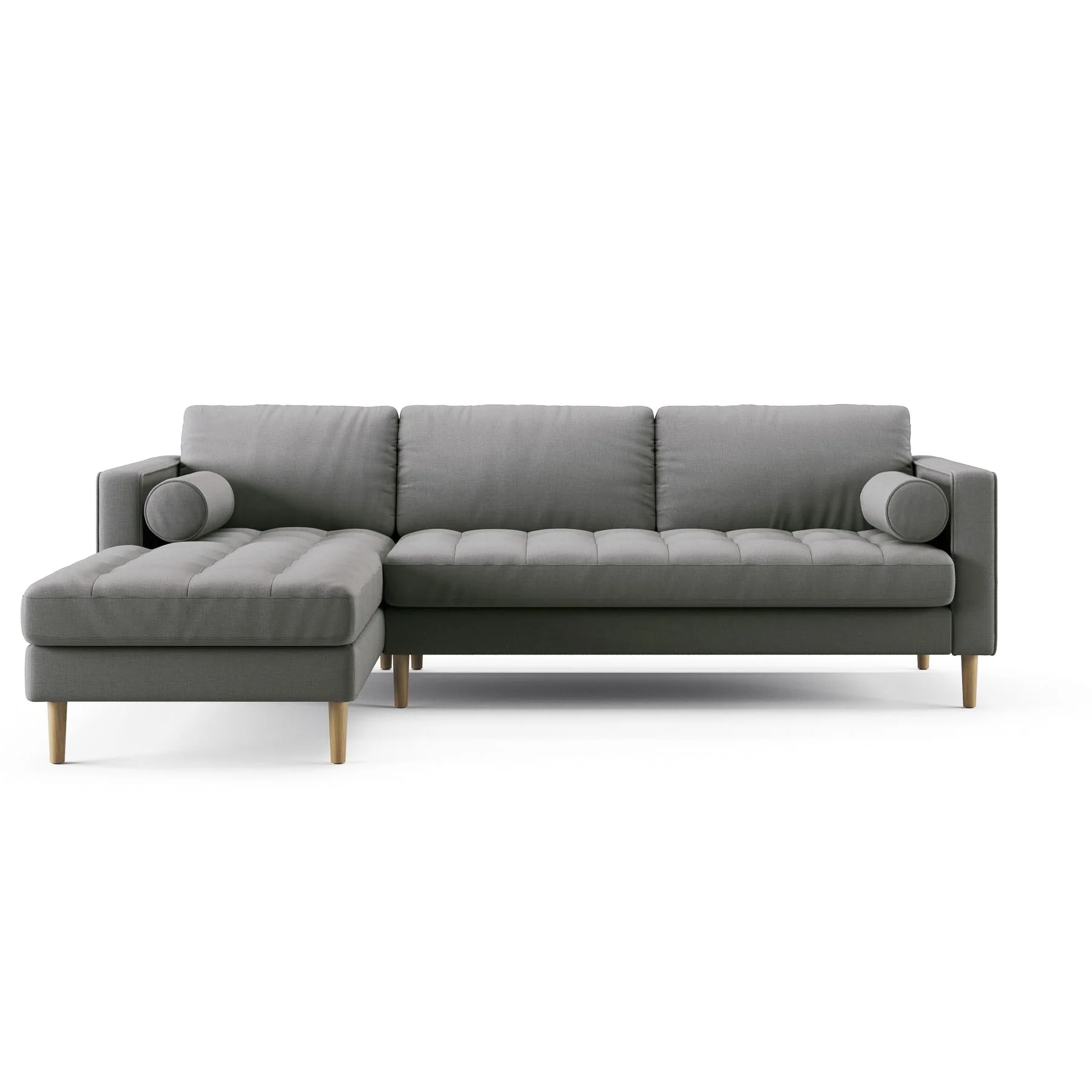 Palo Sofa T | L-Shaped Sectional with Chaise (8.25 feet length) | Tufted - Image 64