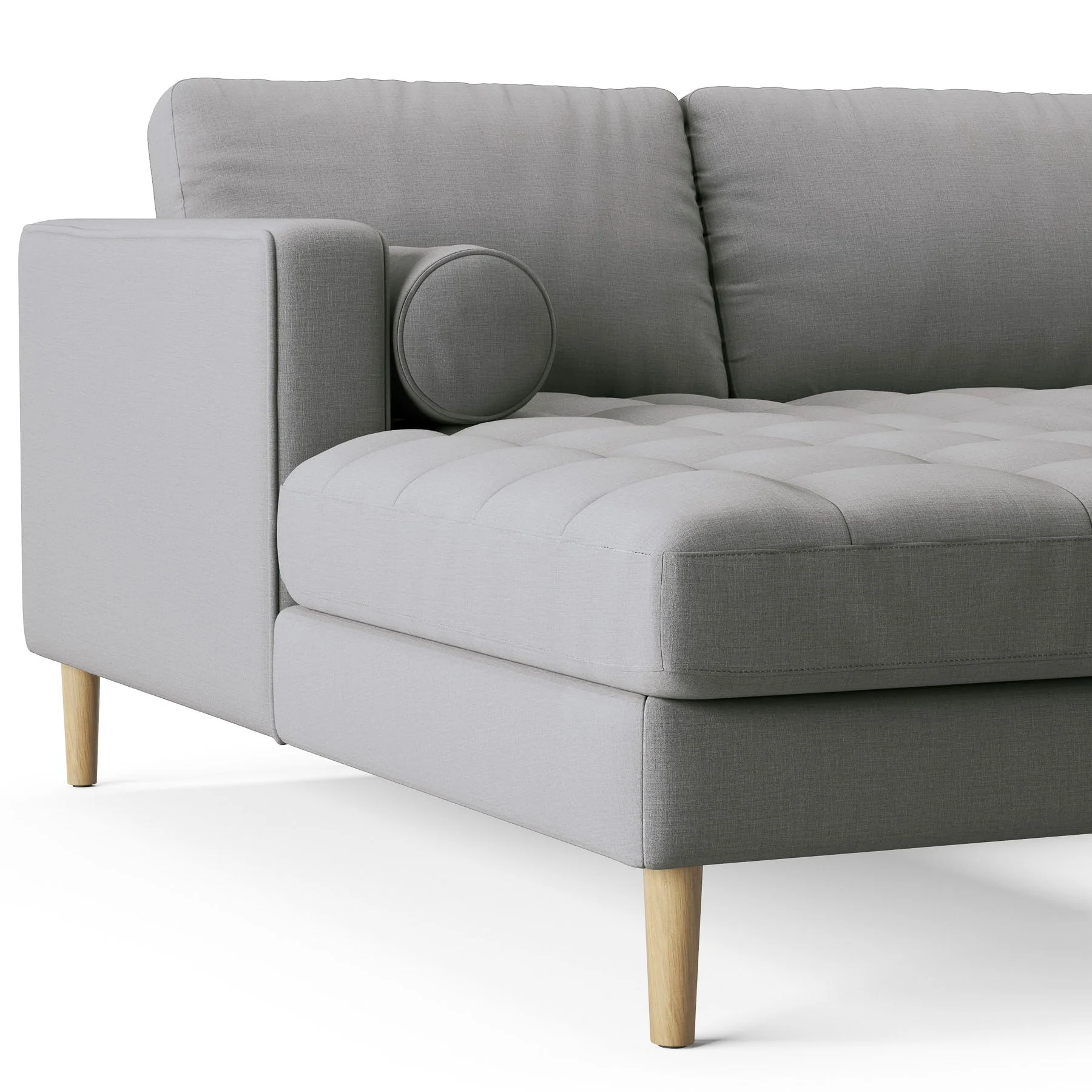 Palo Sofa T | L-Shaped Sectional with Chaise (8.25 feet length) | Tufted - Image 65