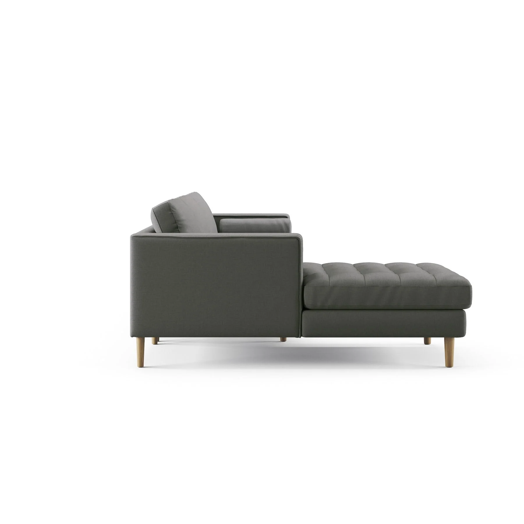 Palo Sofa T | L-Shaped Sectional with Chaise (8.25 feet length) | Tufted - Image 67