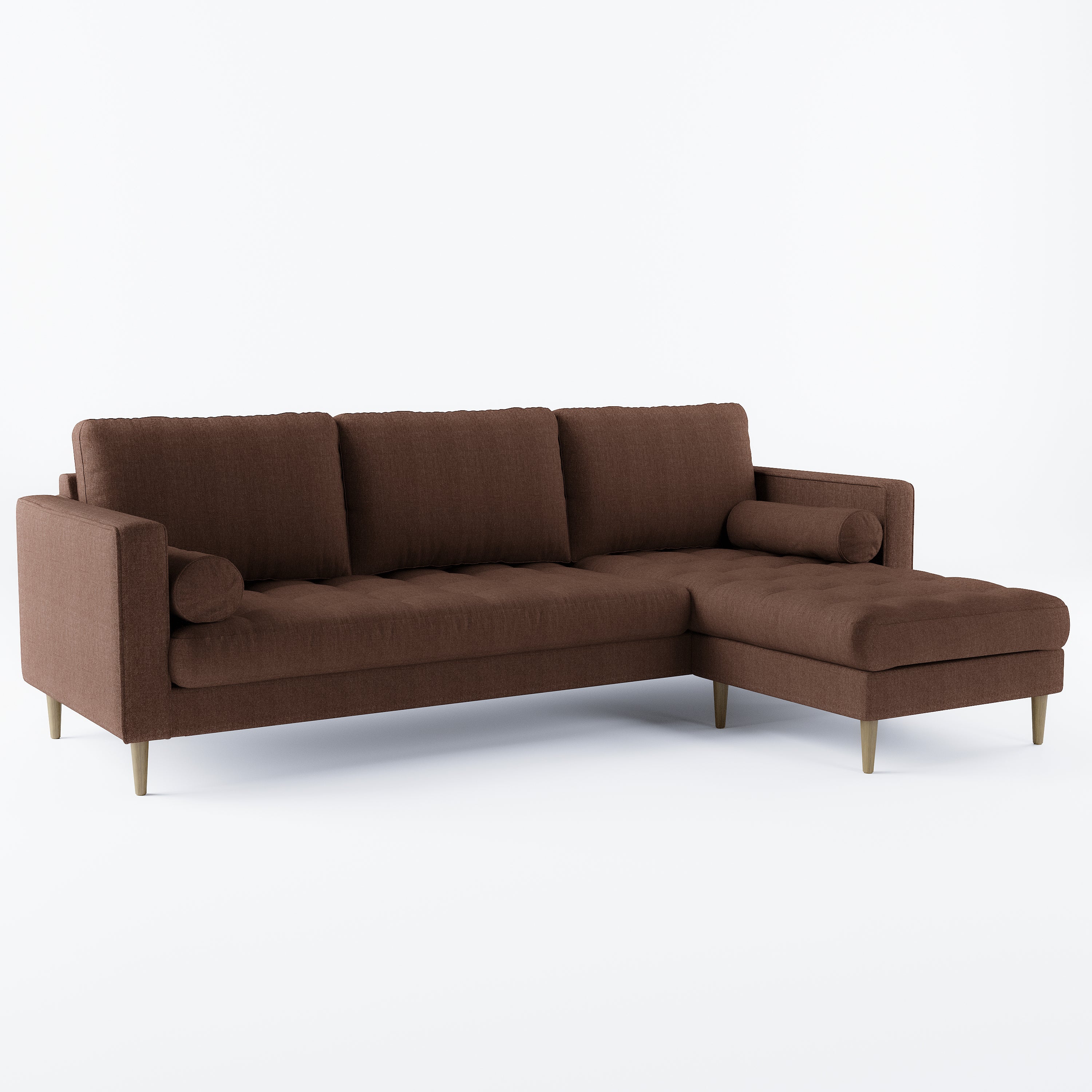 Palo Sofa T | L-Shaped Sectional with Chaise (8.25 feet length) | Tufted - Image 69