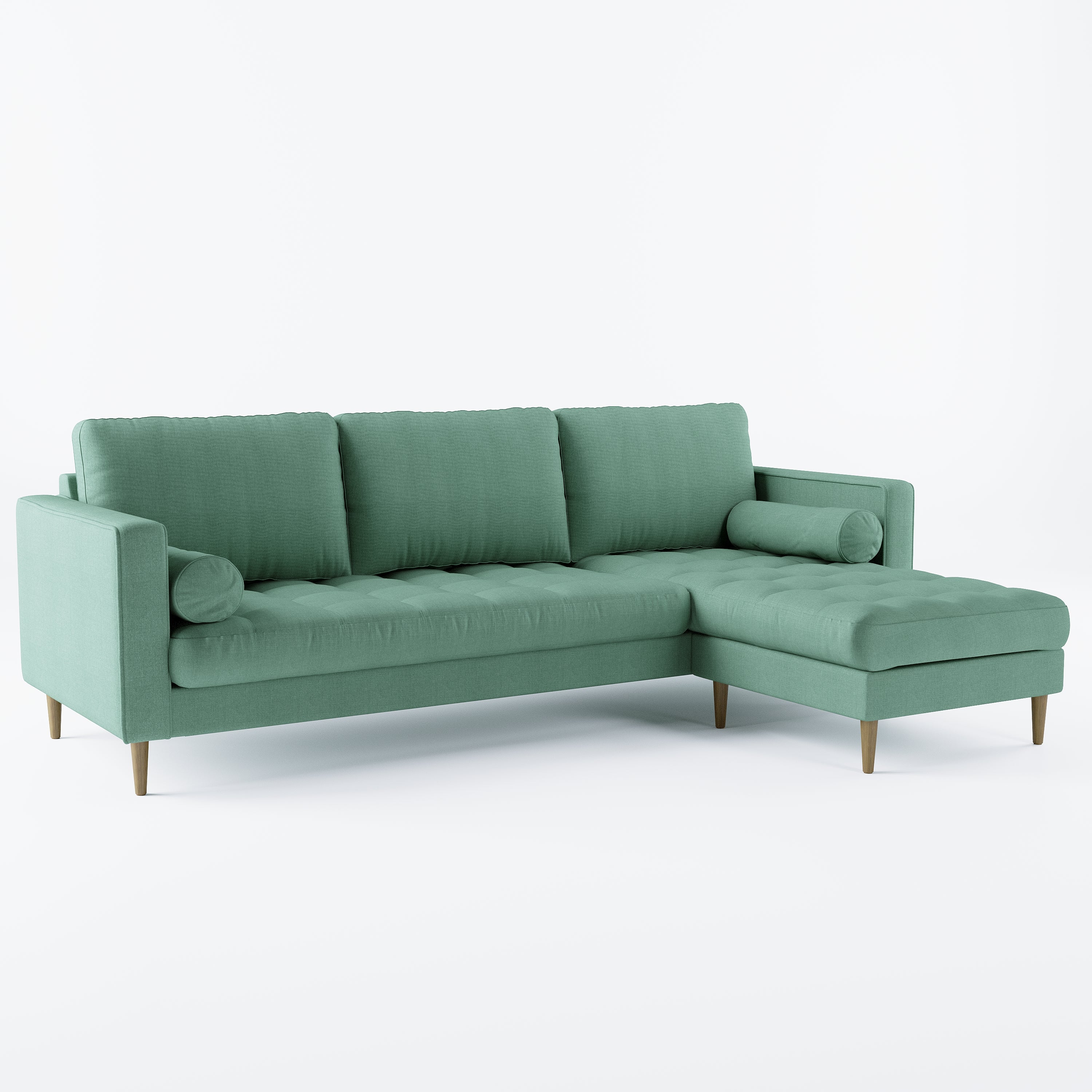 Palo Sofa T | L-Shaped Sectional with Chaise (8.25 feet length) | Tufted - Image 71