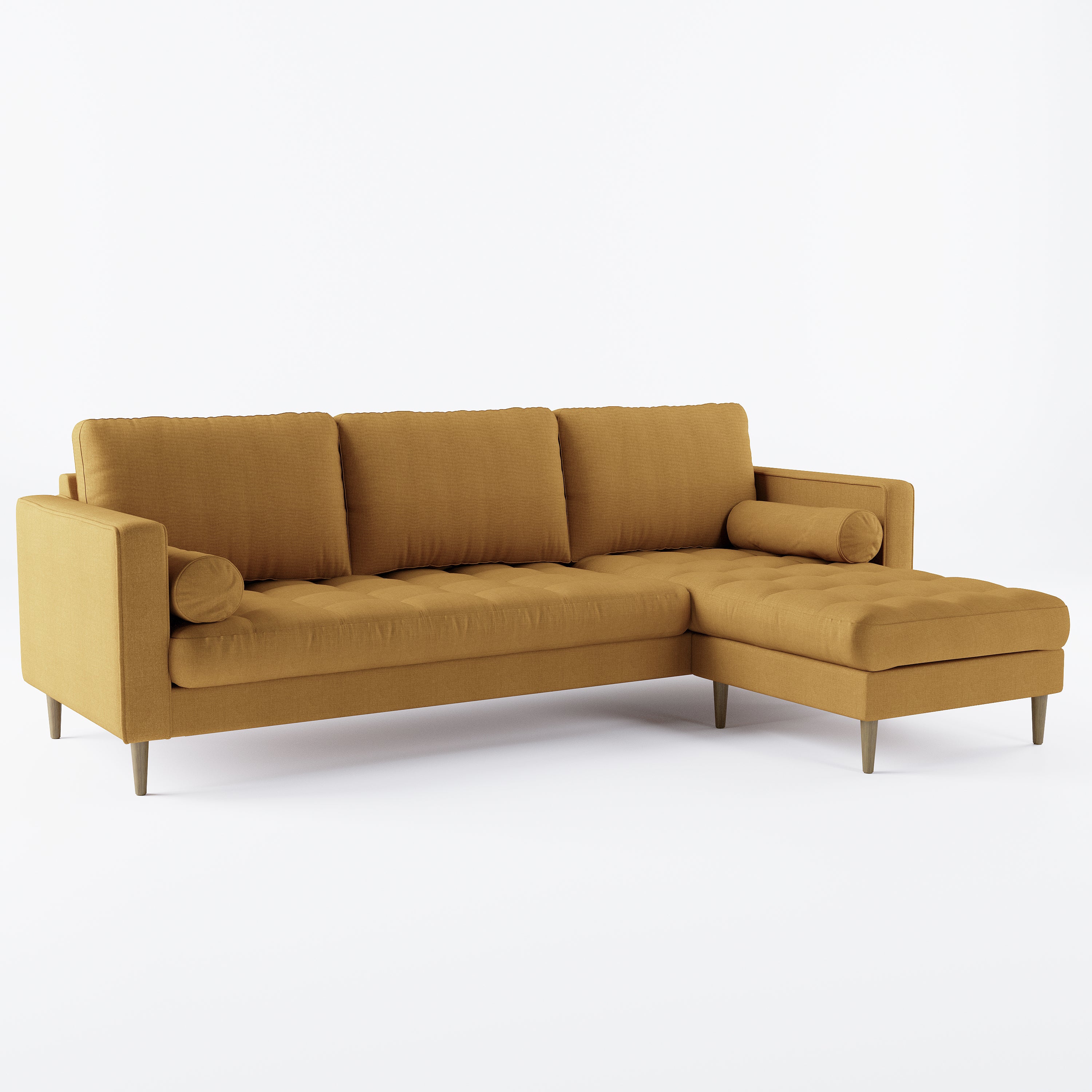 Palo Sofa T | L-Shaped Sectional with Chaise (8.25 feet length) | Tufted - Image 72
