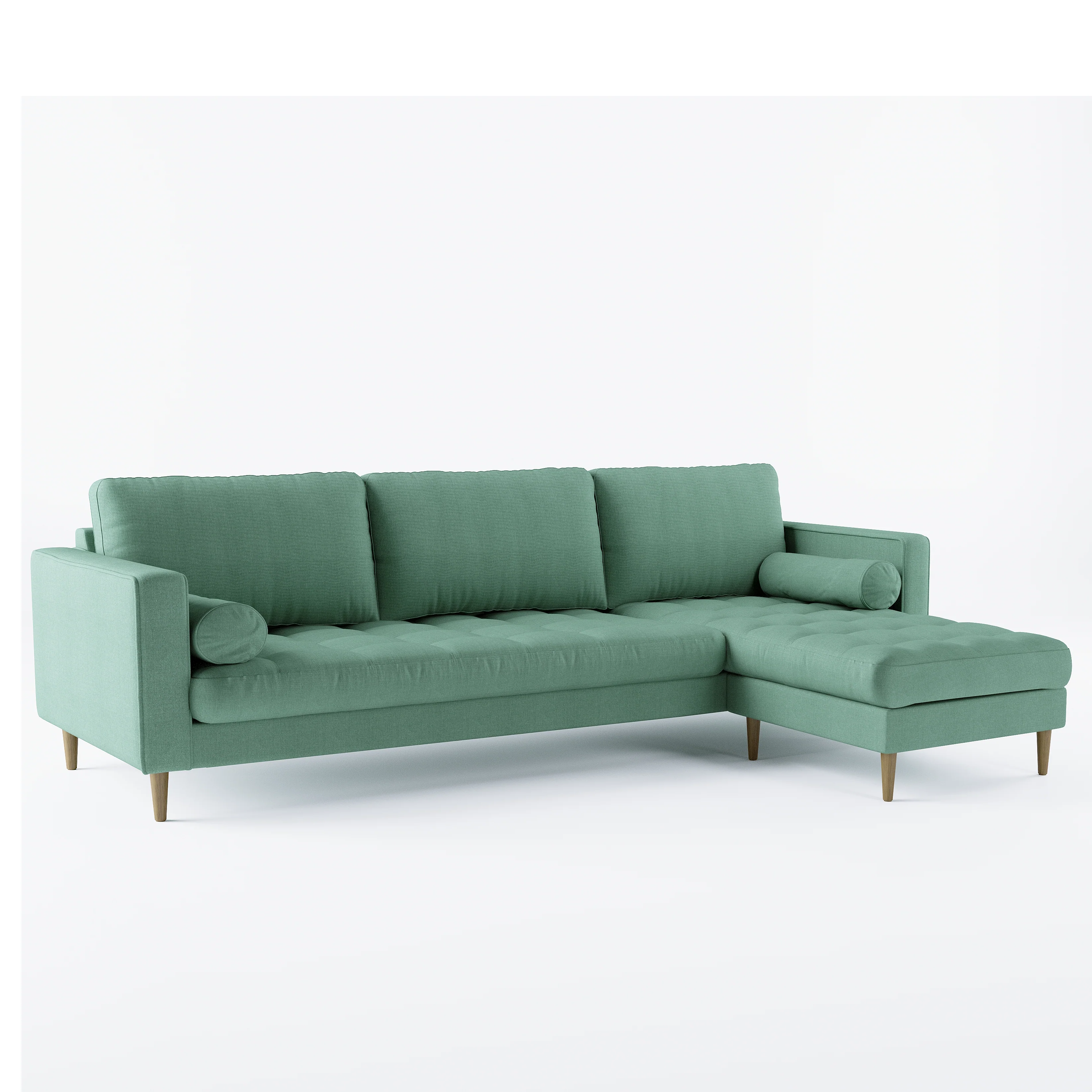 Palo Sofa T | L-Shaped Sectional with Chaise (8.25 feet length) | Tufted - Image 81