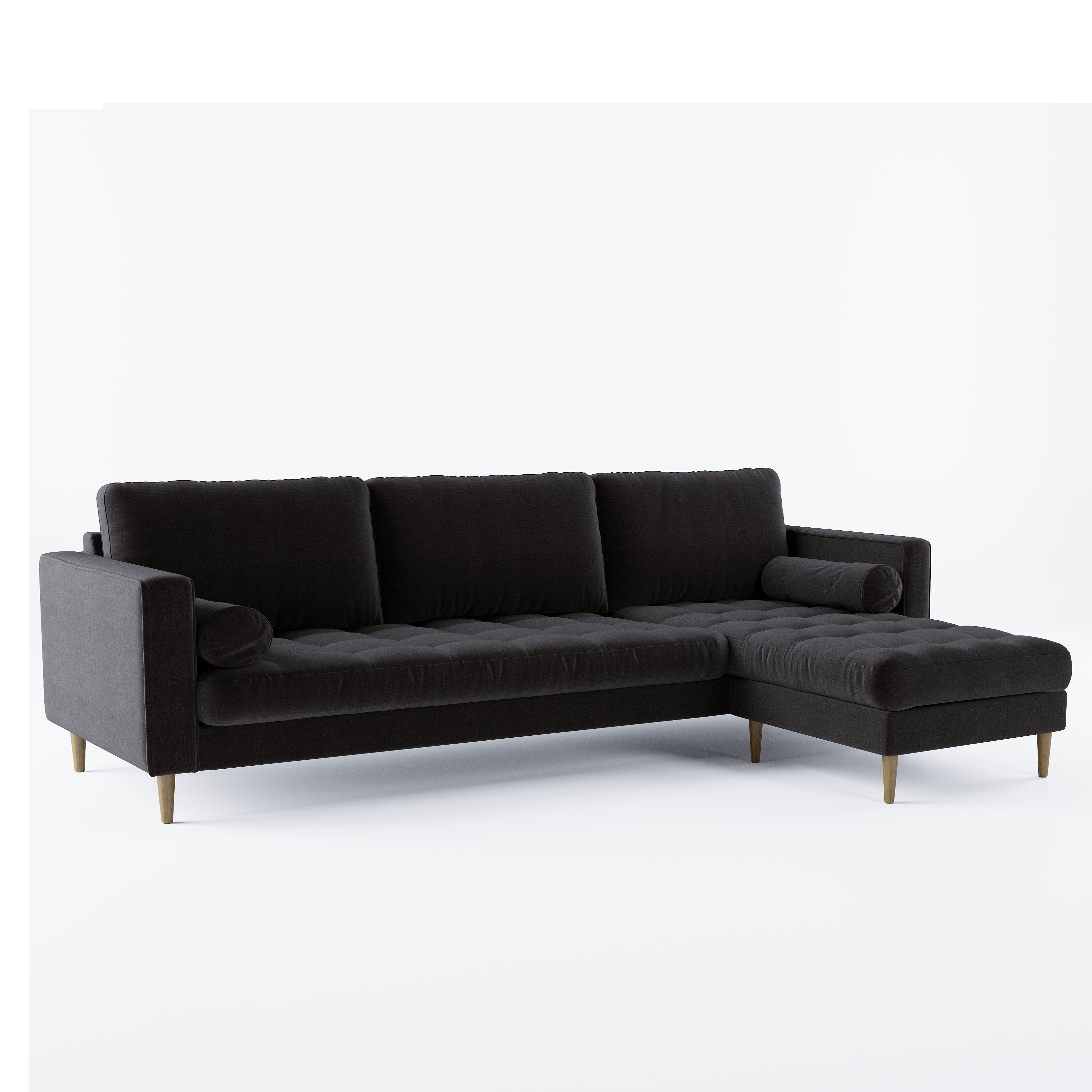 Palo Sofa T | L-Shaped Sectional with Chaise (8.25 feet length) | Tufted - Image 82