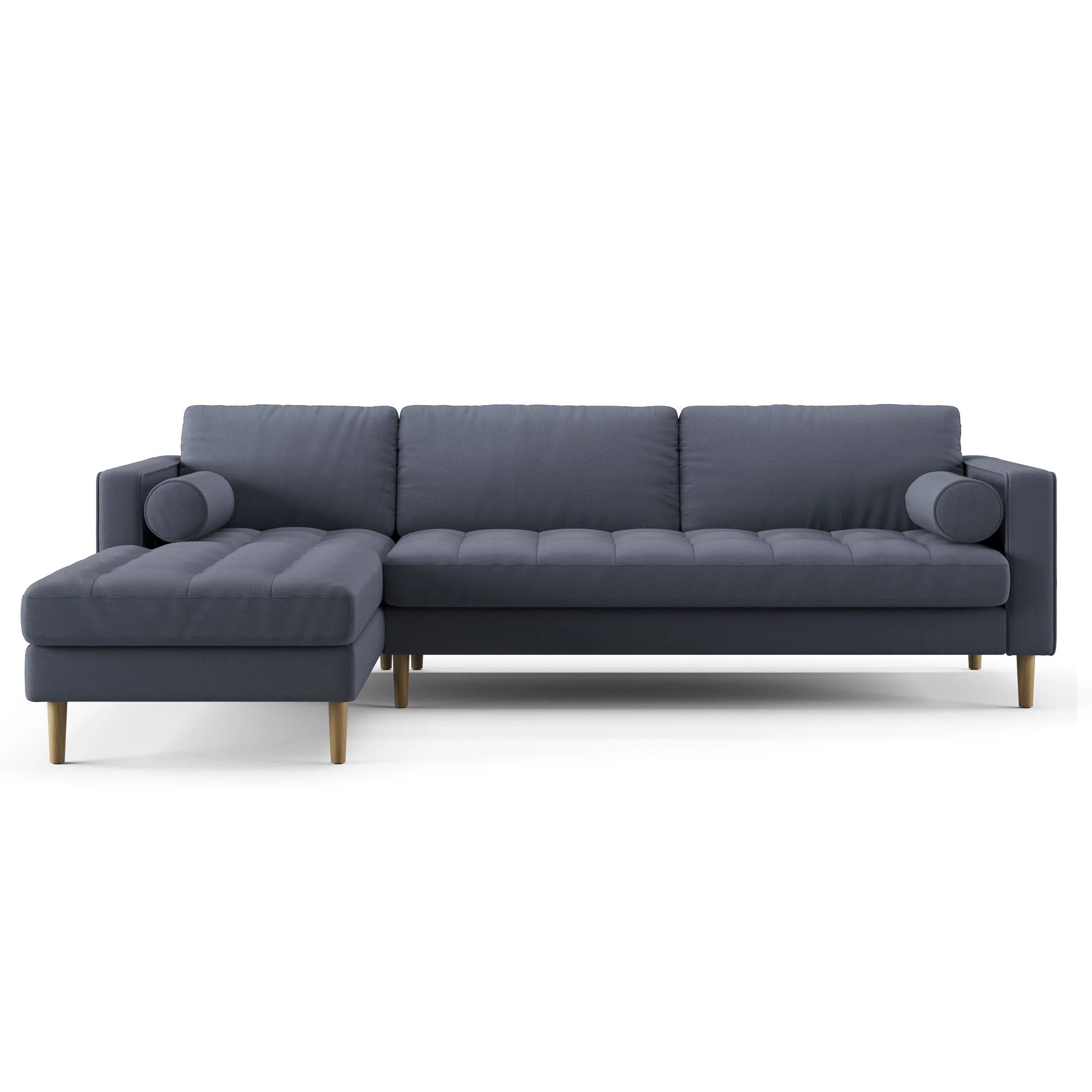 Palo Sofa T | L-Shaped Sectional with Chaise (8.25 feet length) | Tufted - Image 95