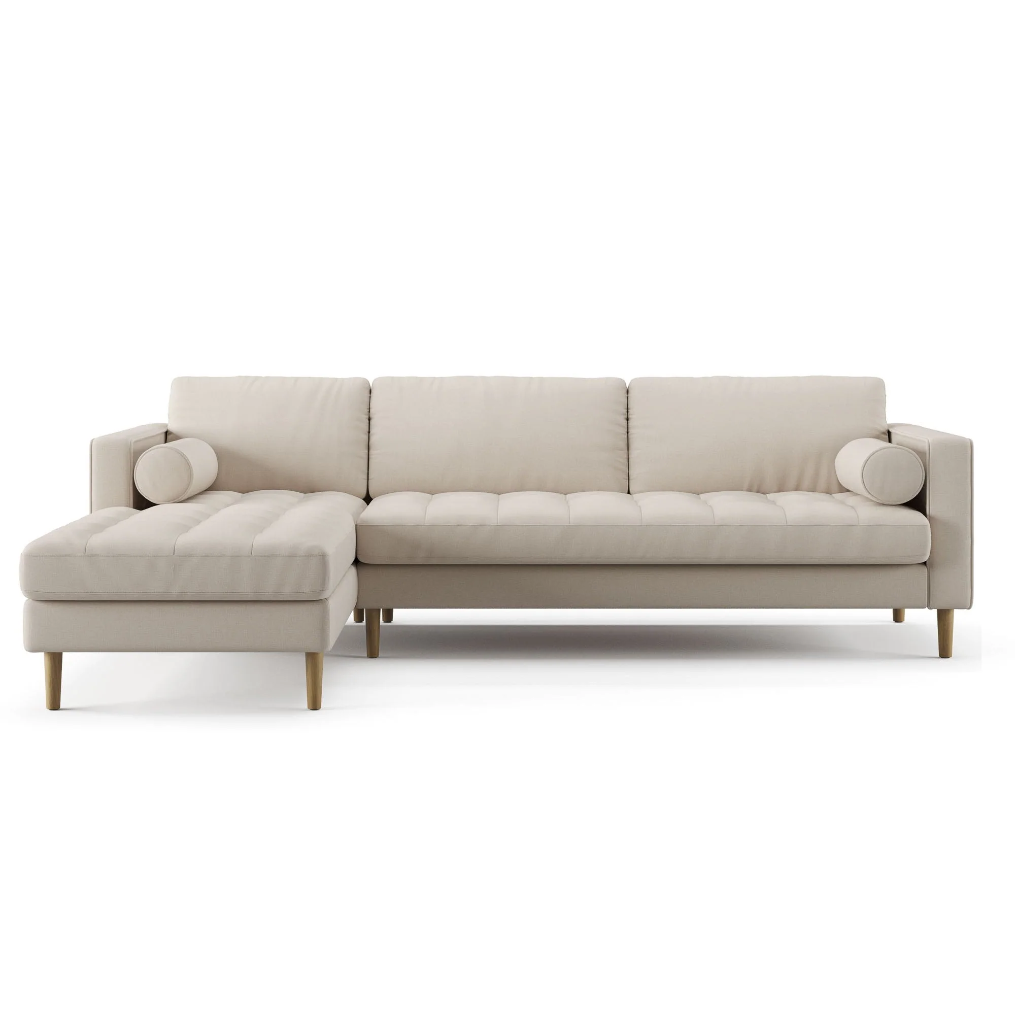 Palo Sofa T | L-Shaped Sectional with Chaise (8.25 feet length) | Tufted - Image 97