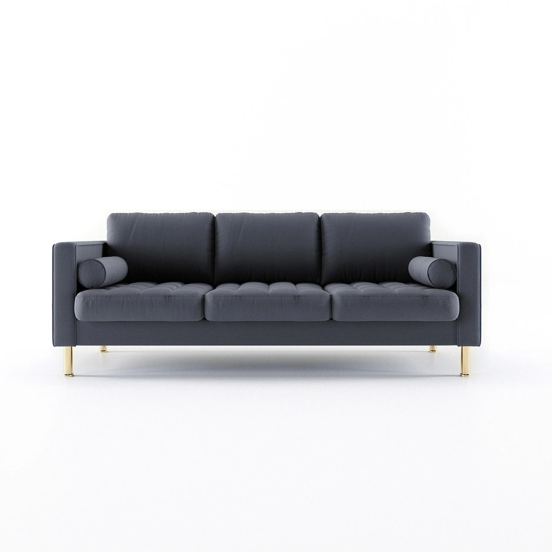 Palo Sofa T (Split Seats) | 3+ Seater (7 feet) | Tufted - Image 10