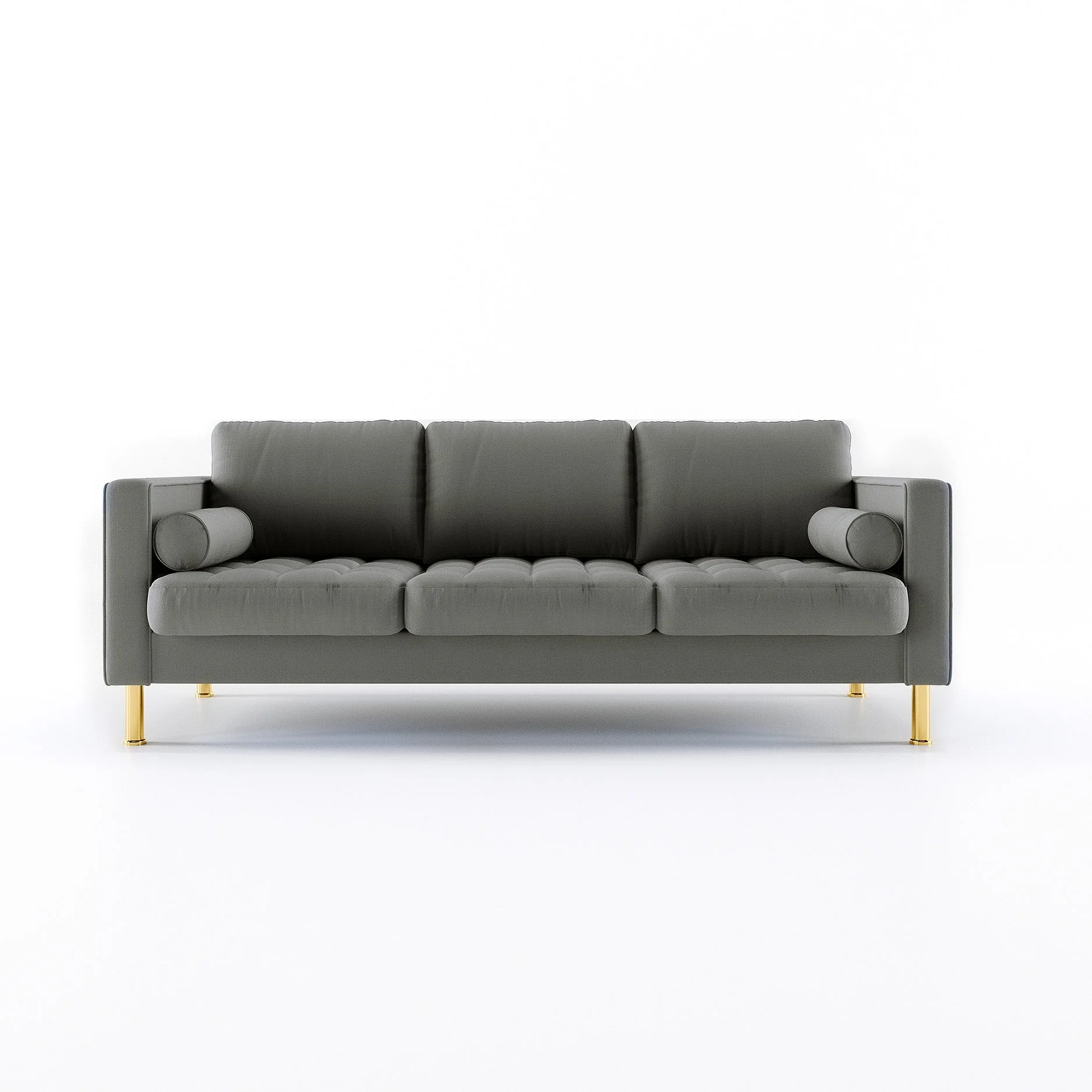 Palo Sofa T (Split Seats) | 3+ Seater (7 feet) | Tufted - Image 11
