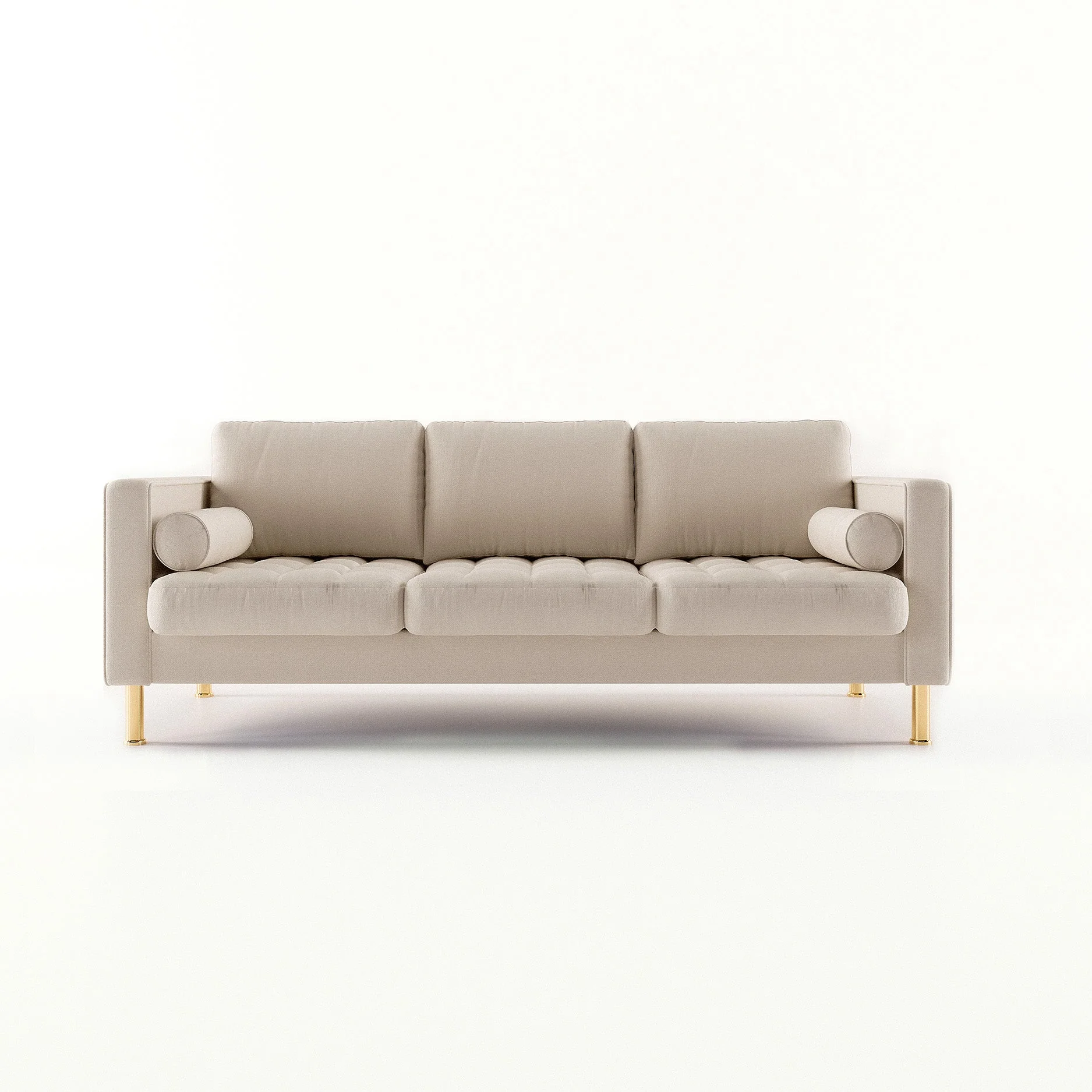 Palo Sofa T (Split Seats) | 3+ Seater (7 feet) | Tufted - Image 12