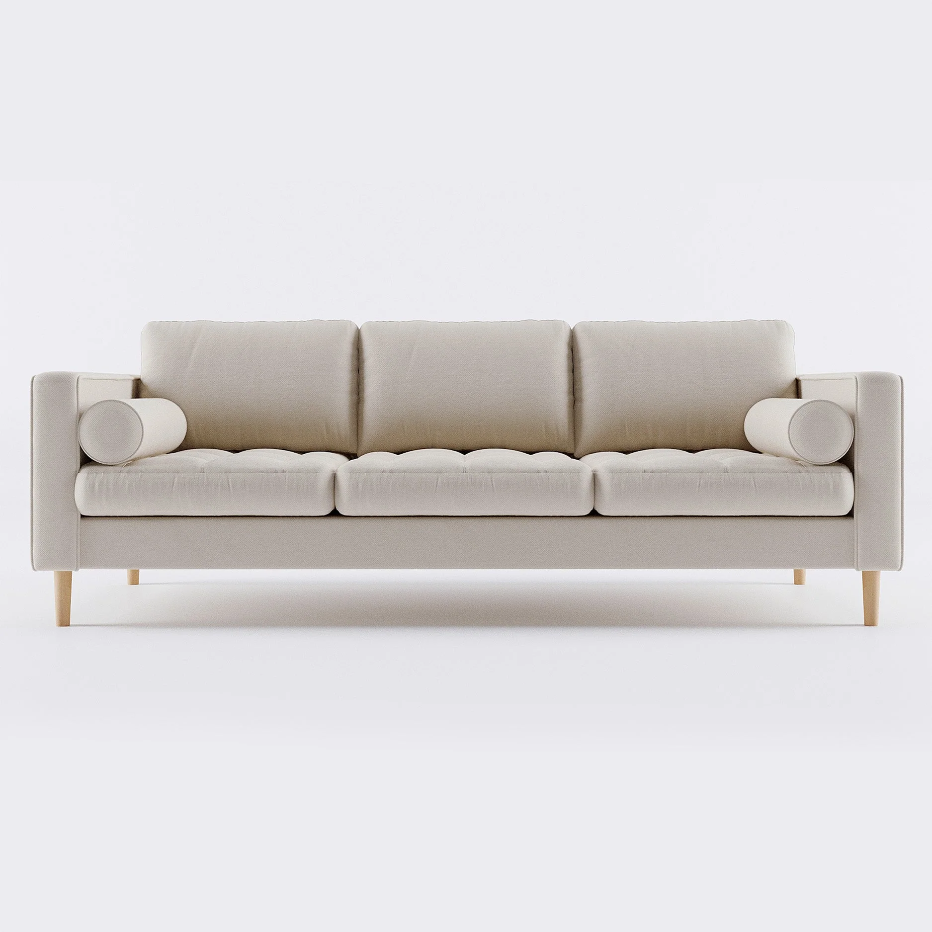 Palo Sofa T (Split Seats) | 3+ Seater (7 feet) | Tufted - Image 4