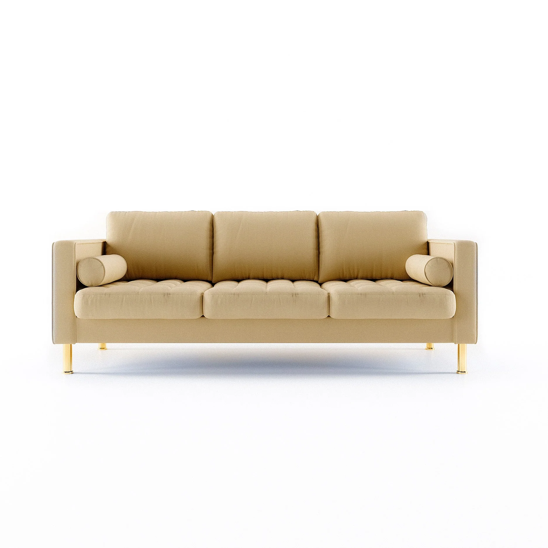 Palo Sofa T (Split Seats) | 3+ Seater (7 feet) | Tufted - Image 6