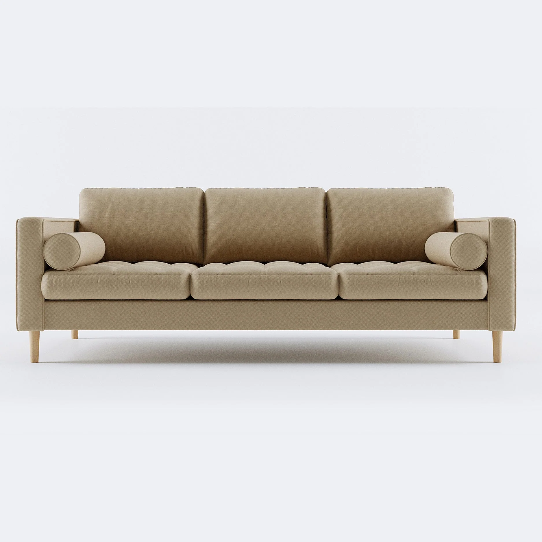 Palo Sofa T (Split Seats) | 3+ Seater (7 feet) | Tufted - Image 7