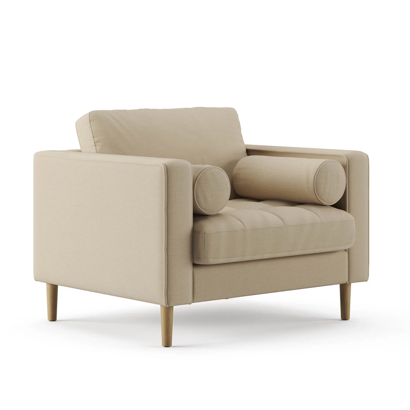 Palo Sofa T | Chair (3.5 feet length) | Tufted - Image 20