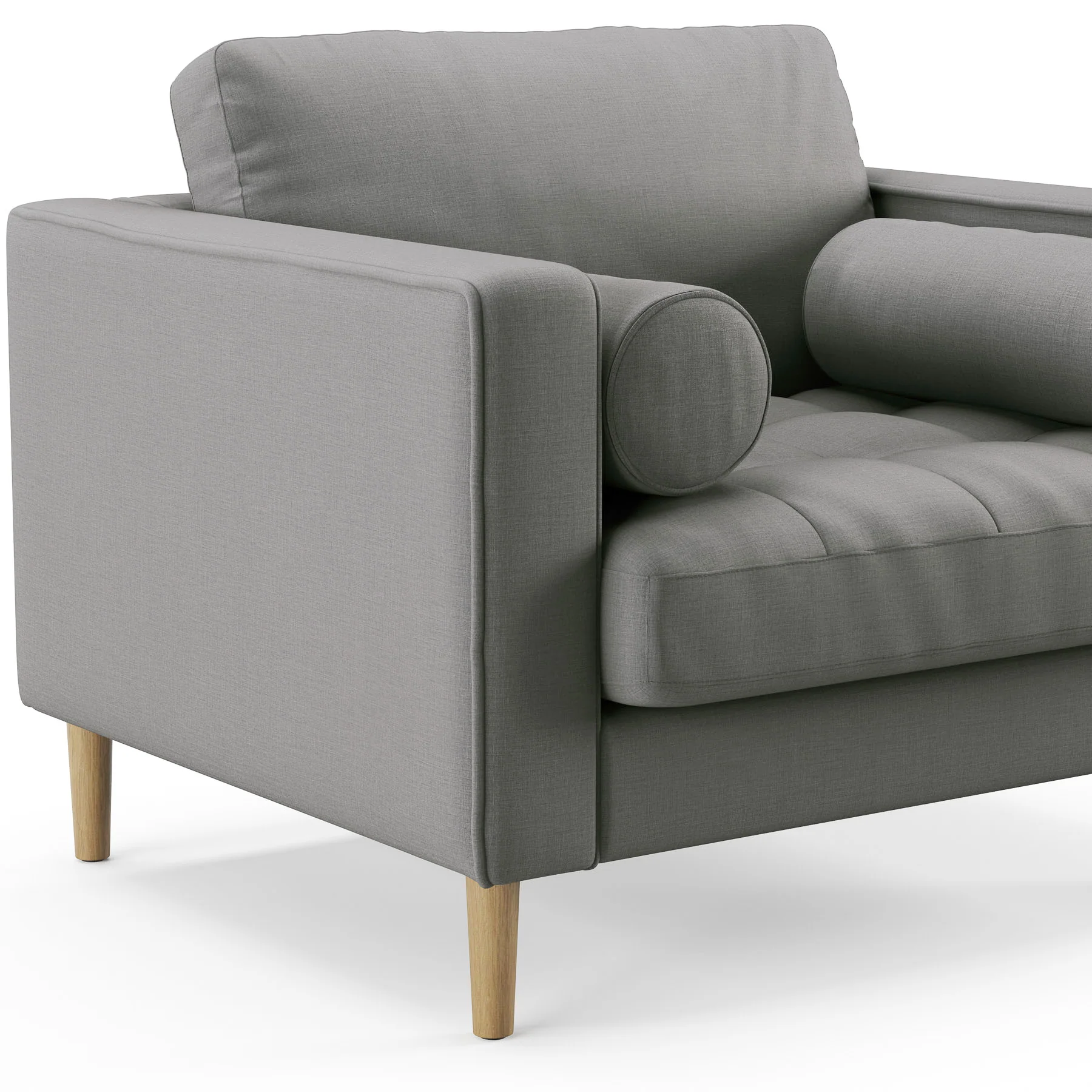 Palo Sofa T | Chair (3.5 feet length) | Tufted - Image 35