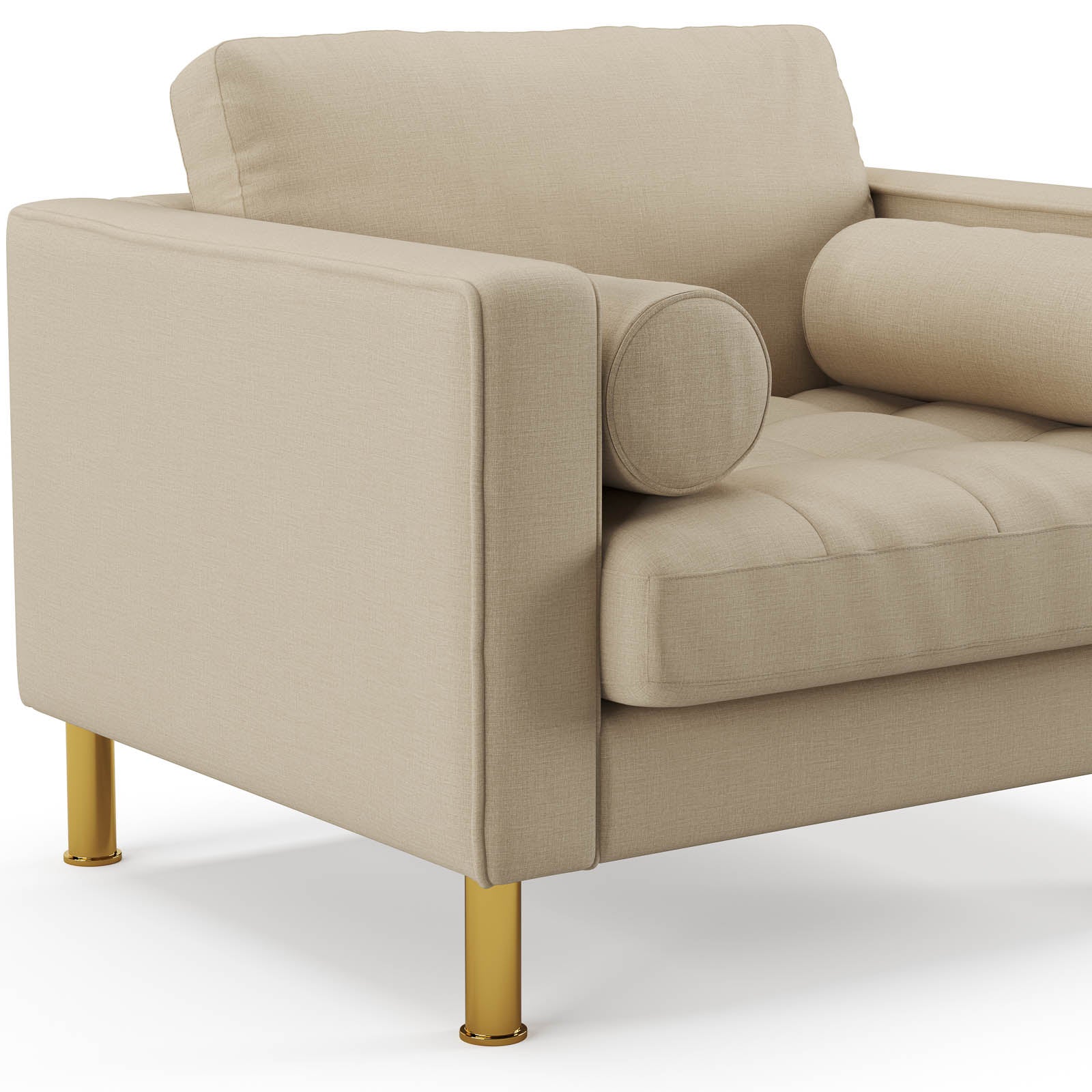 Palo Sofa T | Chair (3.5 feet length) | Tufted - Image 40