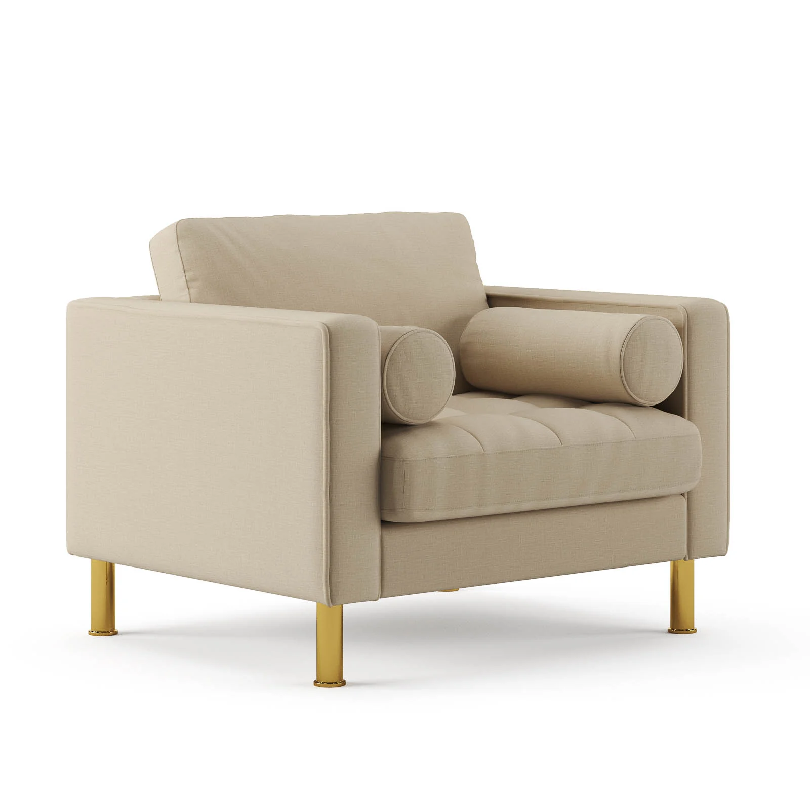 Palo Sofa T | Chair (3.5 feet length) | Tufted - Image 44