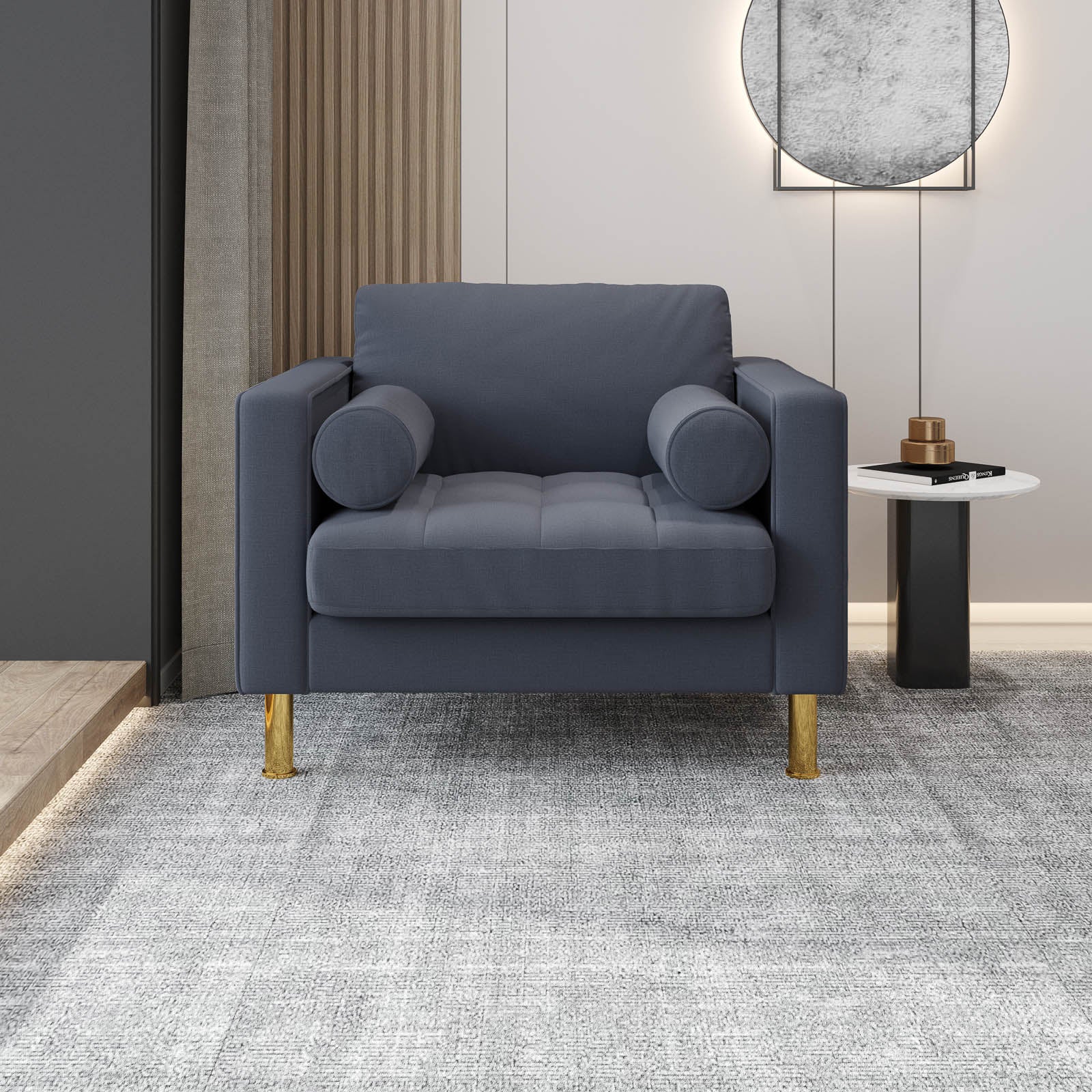 Palo Sofa T | Chair (3.5 feet length) | Tufted - Image 46