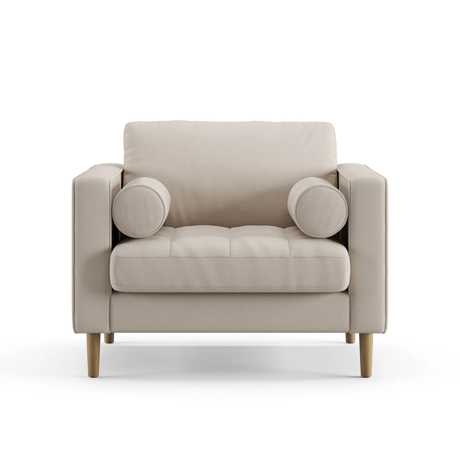 Palo Sofa T | Chair (3.5 feet length) | Tufted - Image 5