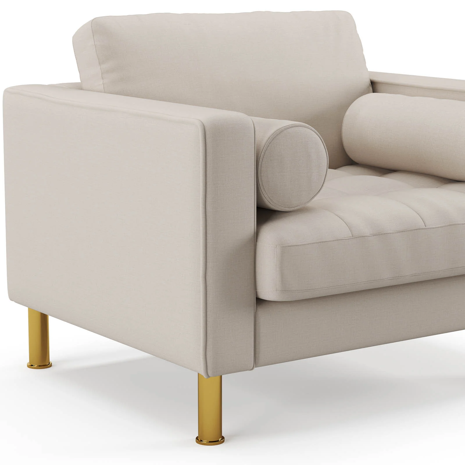 Palo Sofa T | Chair (3.5 feet length) | Tufted - Image 53