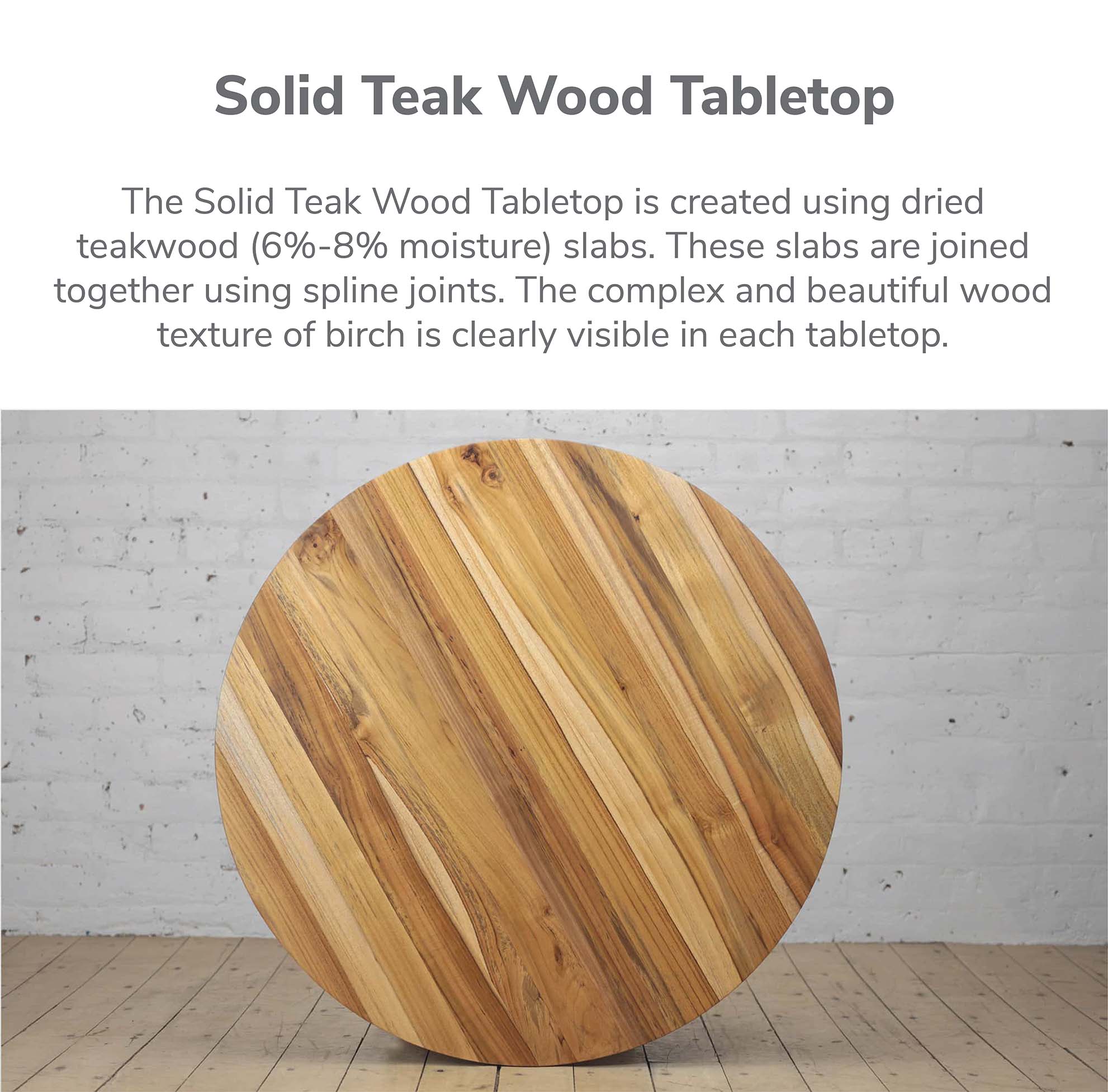 Round Table - Solid Teak - Image 12