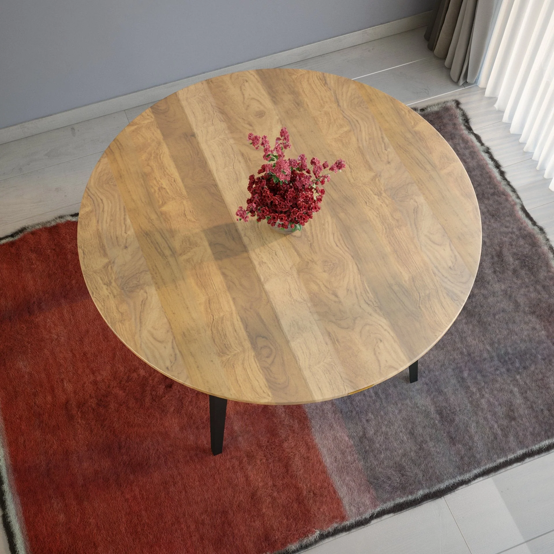 Round Table - Solid Teak - Image 4